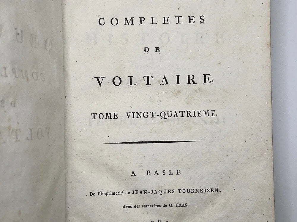 The Works of Voltaire 1784-9