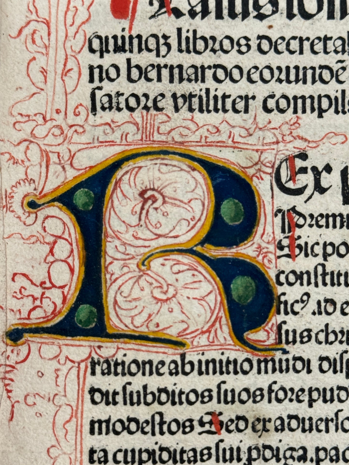 Bernard of Botone's Casus Longi 1484; Finely Rubricated Incunable