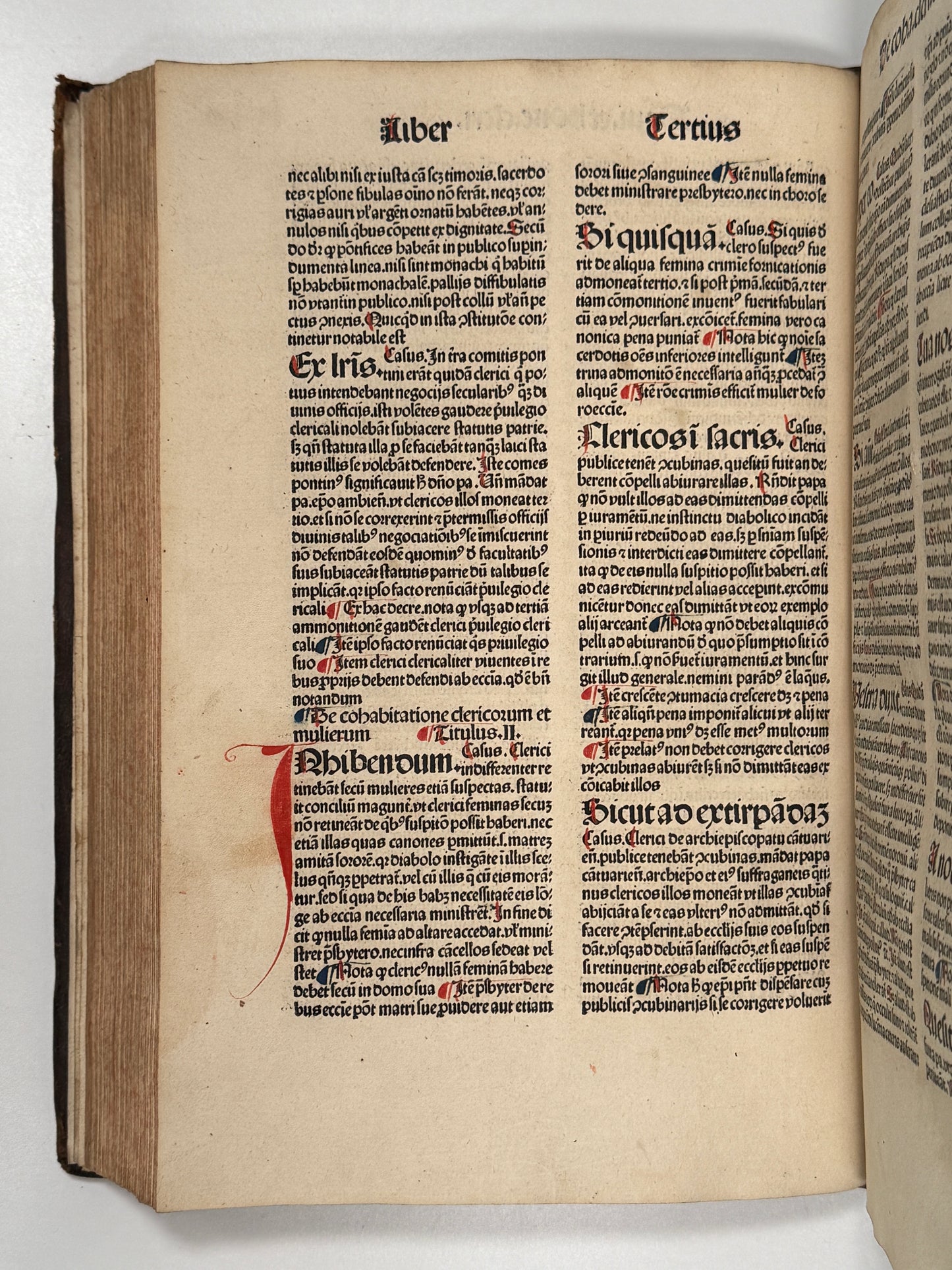 Bernard of Botone's Casus Longi 1484; Finely Rubricated Incunable