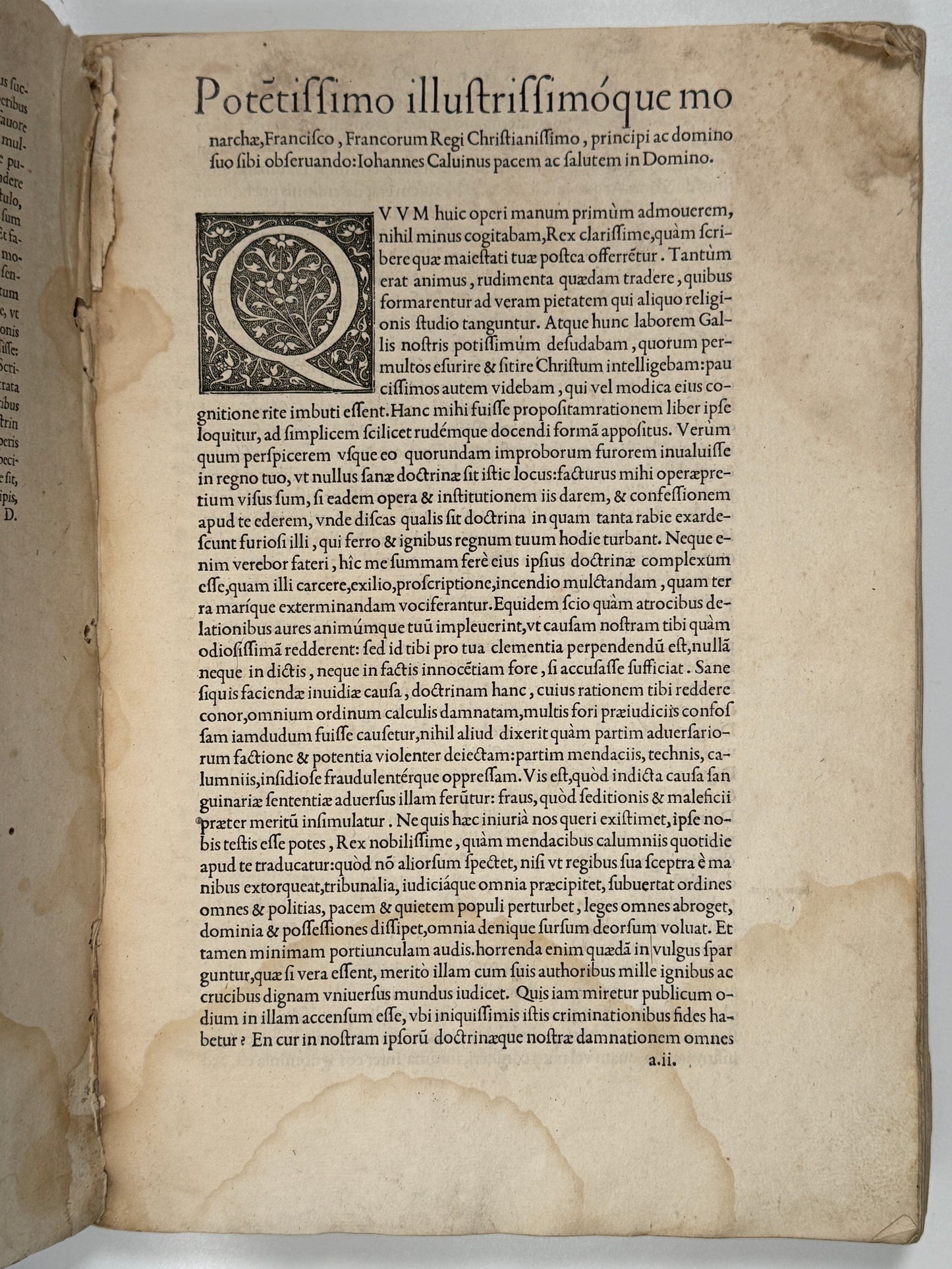 John Calvin's Institutes of the Christian Religion 1553: First Estienne Edition
