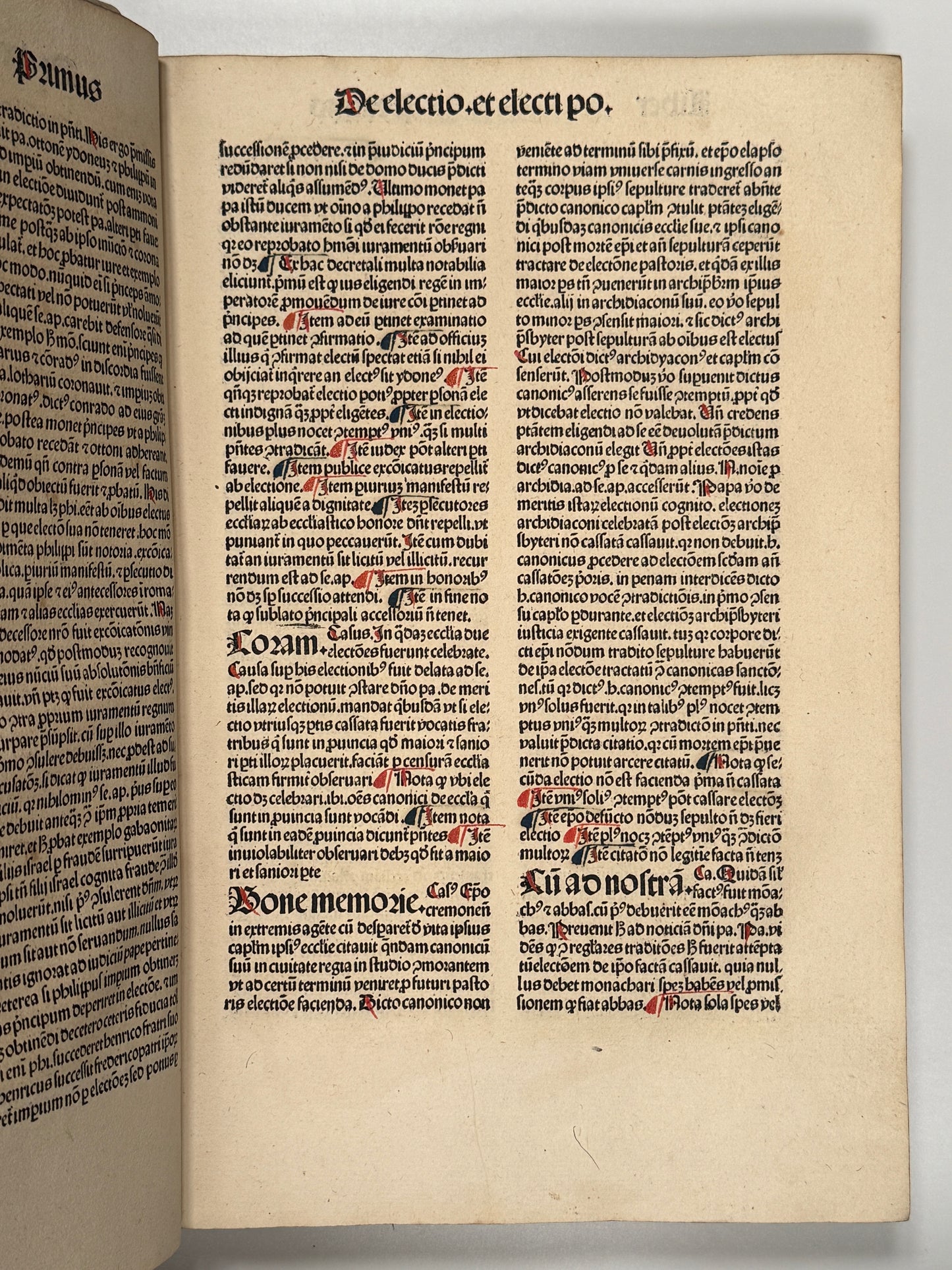 Bernard of Botone's Casus Longi 1484; Finely Rubricated Incunable