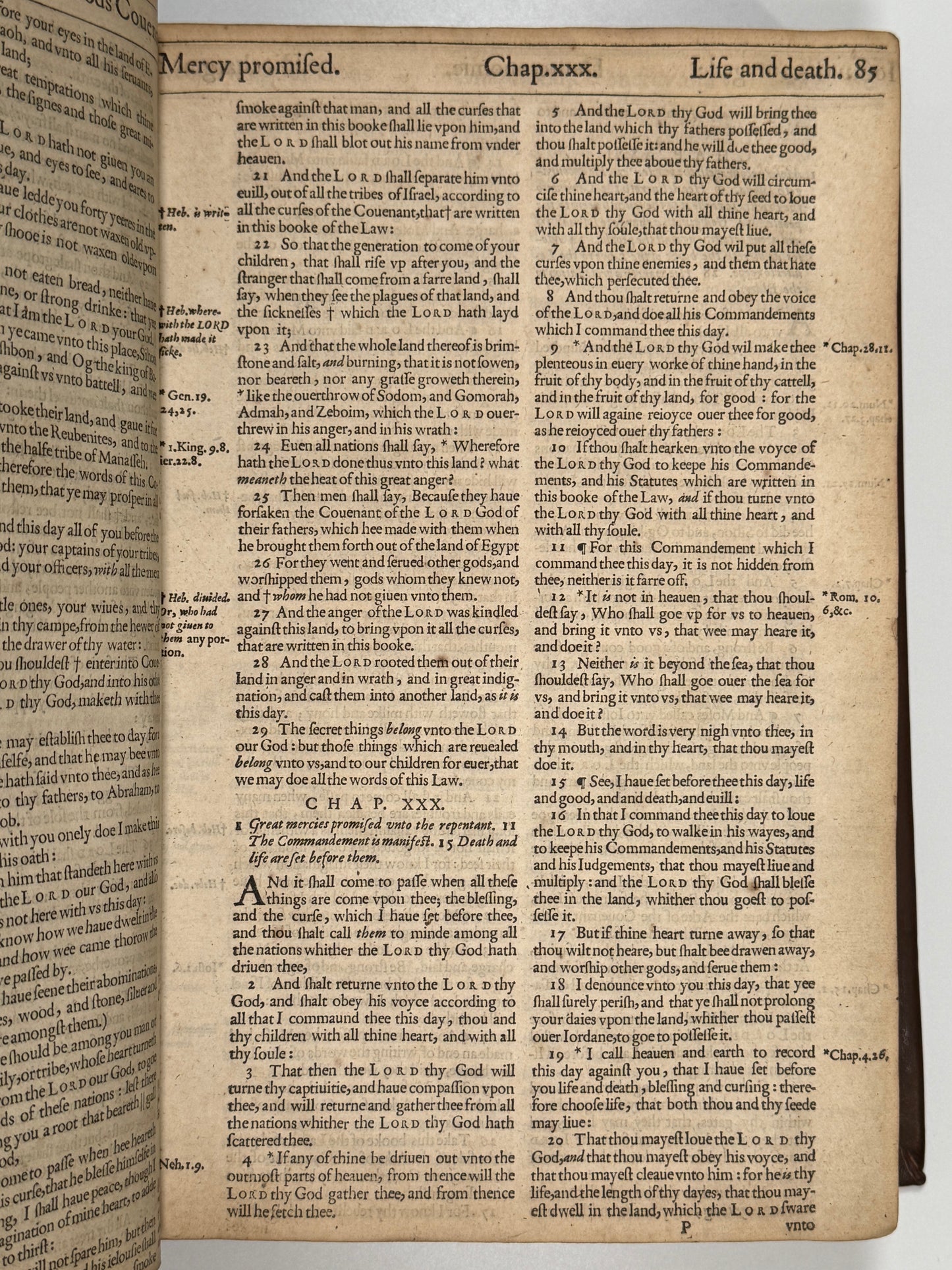 1616 King James Bible: First Small Folio Edition Including Map