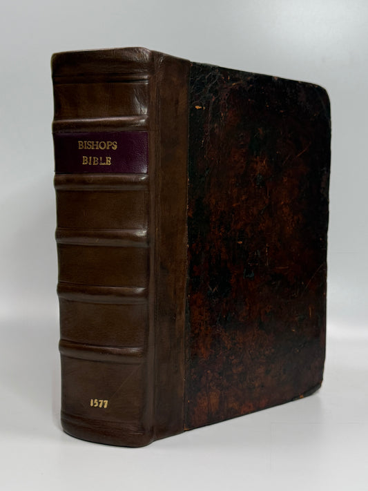 1577 Bishop's Bible "Treacle Bible"; Rare Quarto Edition