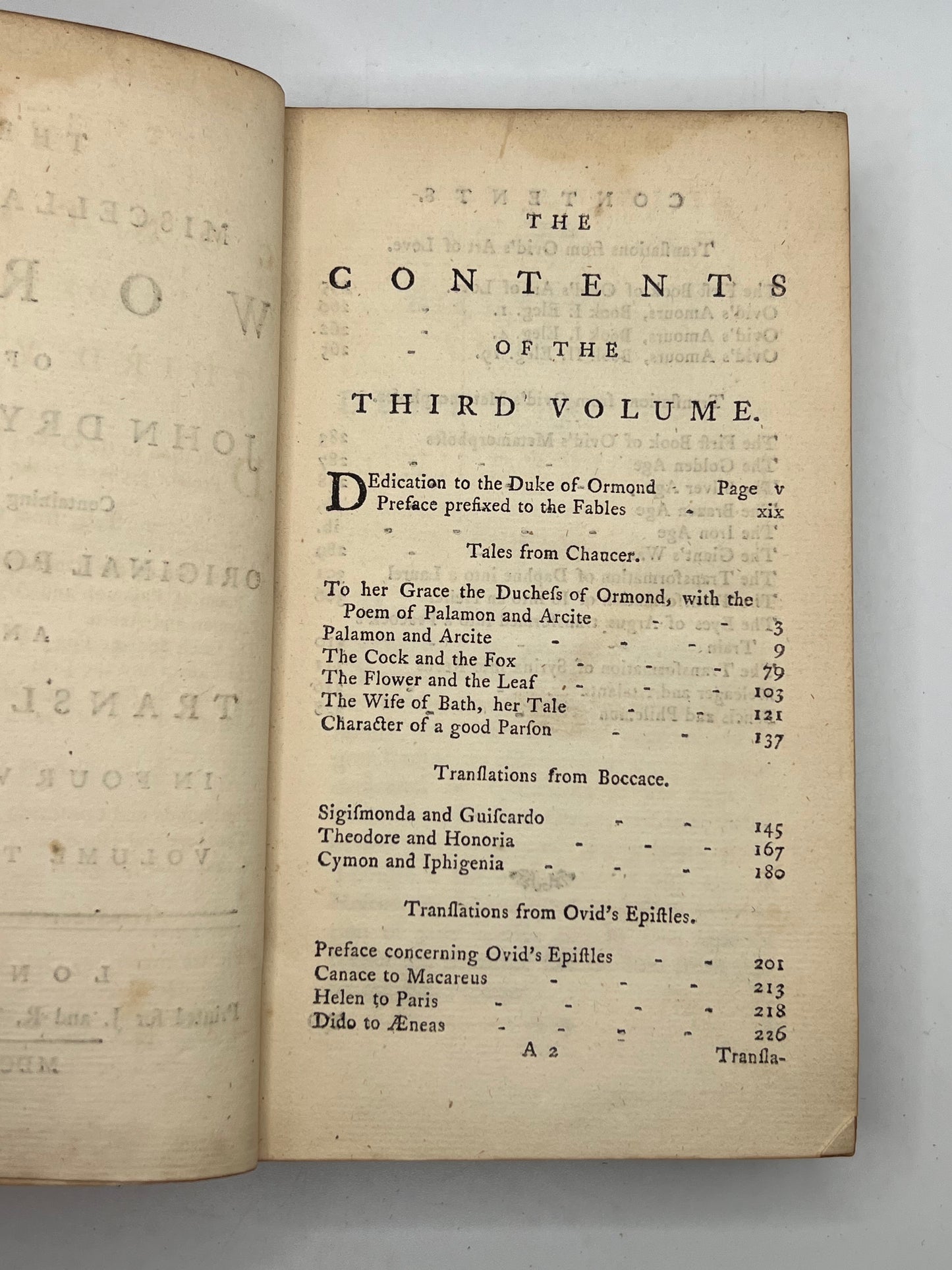 The Miscellaneous Works of John Dryden 1767