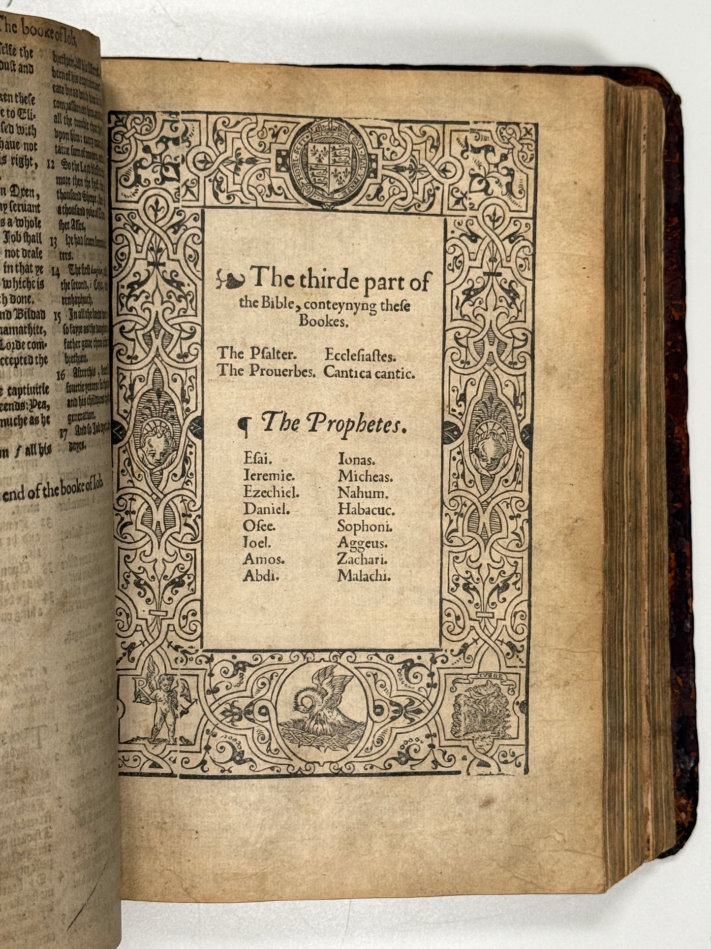 1577 Bishop's Bible "Treacle Bible"; Rare Quarto Edition