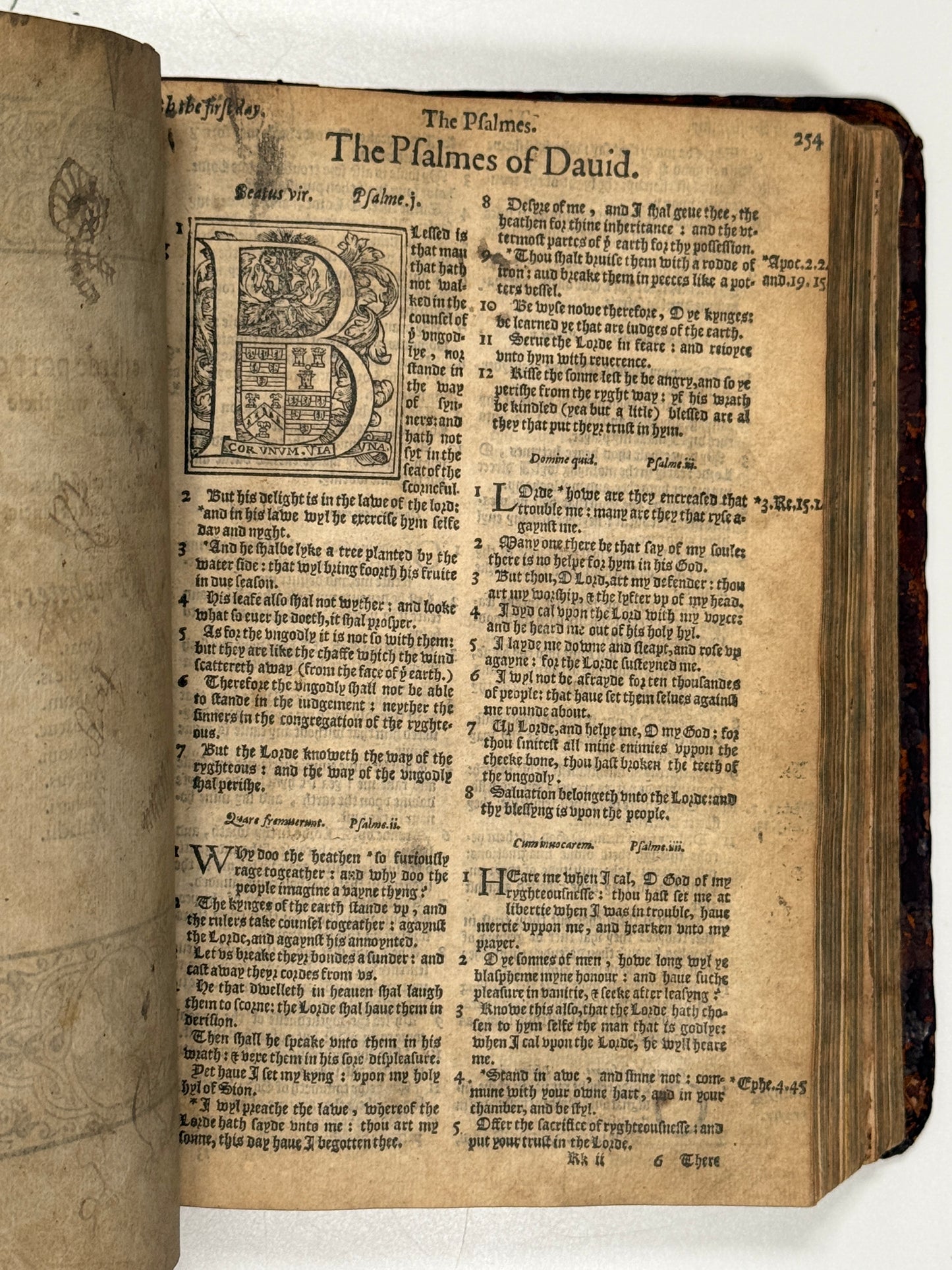 1577 Bishop's Bible "Treacle Bible"; Rare Quarto Edition