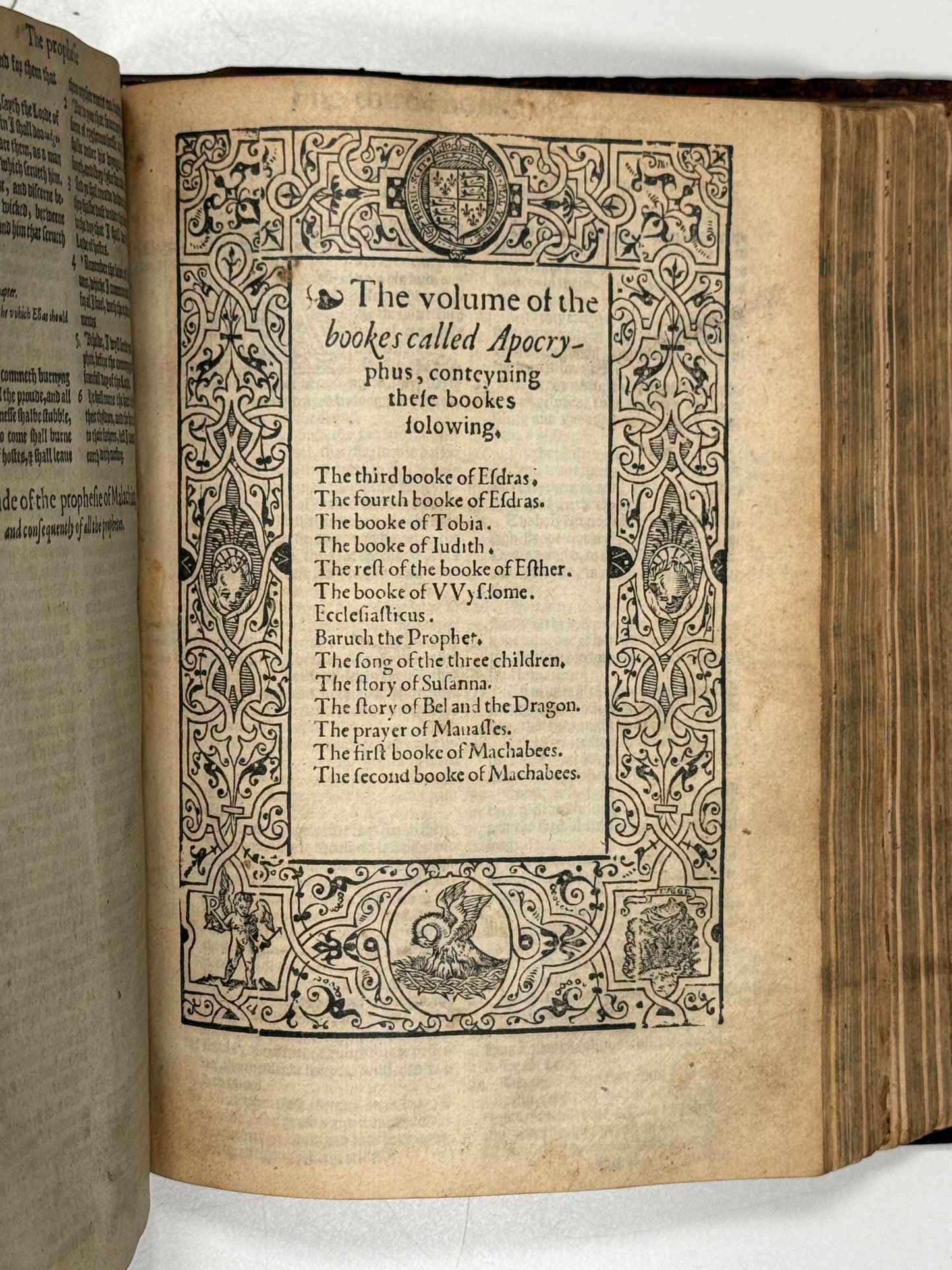 1577 Bishop's Bible "Treacle Bible"; Rare Quarto Edition
