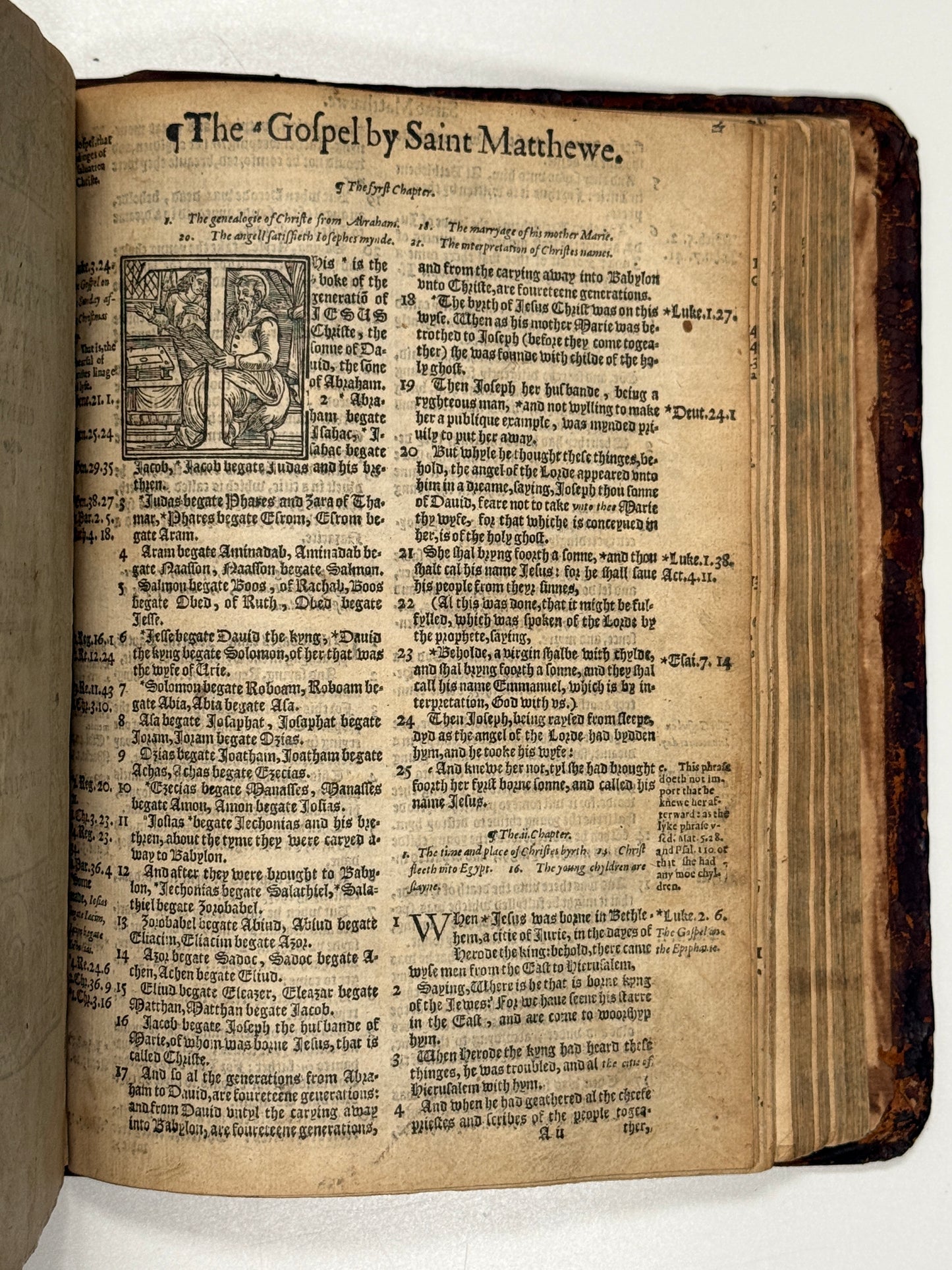 1577 Bishop's Bible "Treacle Bible"; Rare Quarto Edition