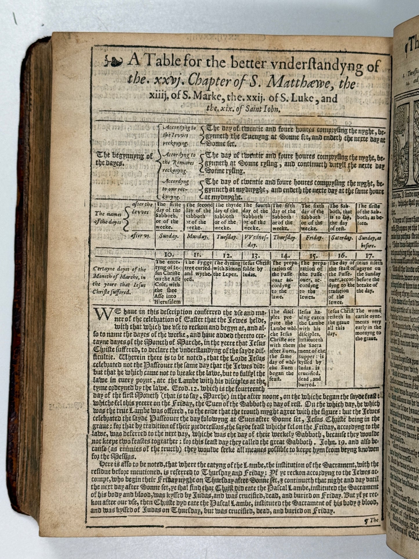 1577 Bishop's Bible "Treacle Bible"; Rare Quarto Edition