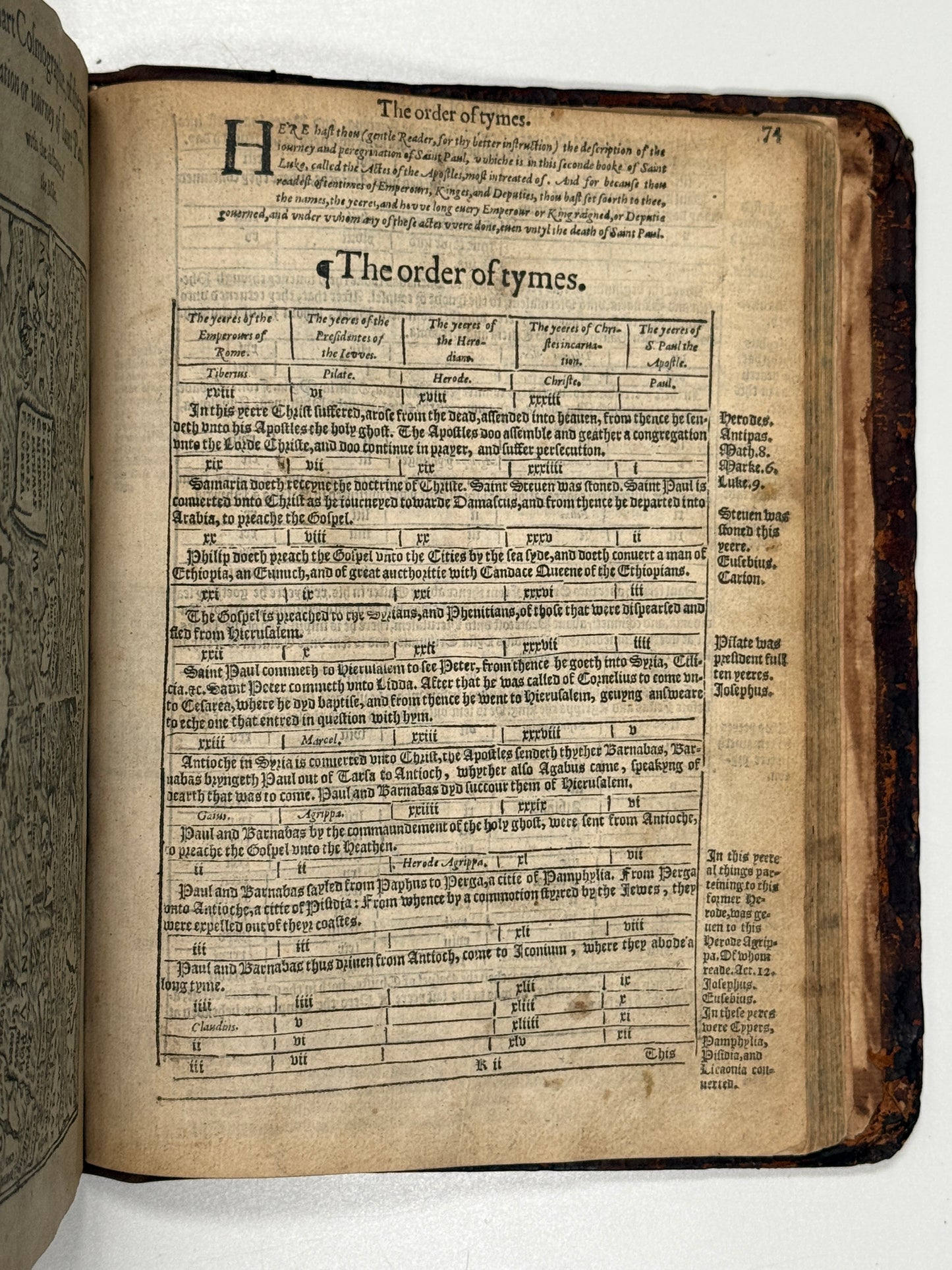1577 Bishop's Bible "Treacle Bible"; Rare Quarto Edition