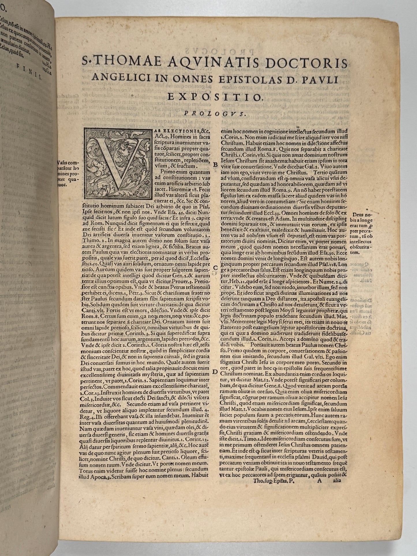 St. Thomas Aquinas' Commentary on the Pauline Epistles 1562