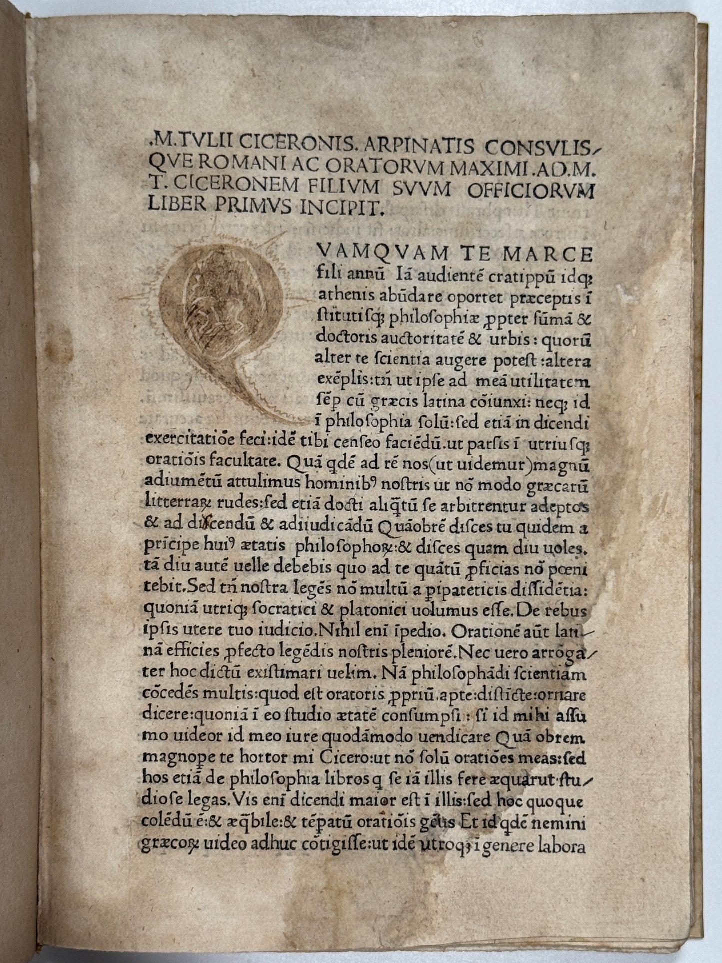 Cicero's De Officiis 1477: An Extremely Rare Parmese Imprint