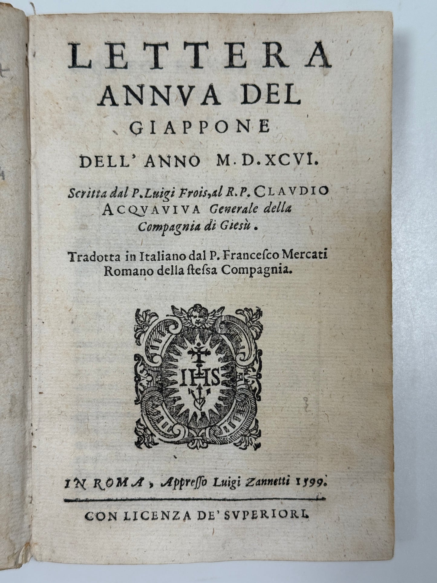 Luis Frois Letter from Japan 1599; Jesuit Missionary in Japan: First Hand Account of the 26 Martyrs
