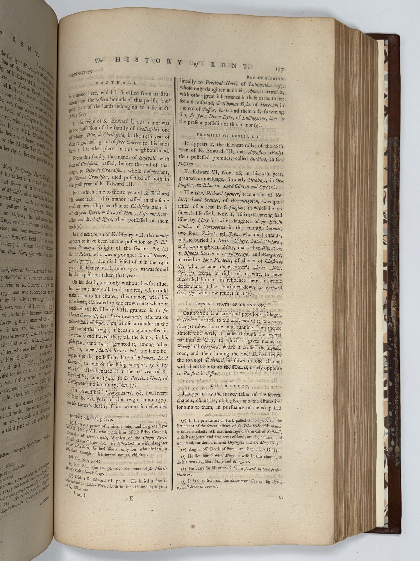 The History of Kent by Edward Hasted 1778-99 First Edition