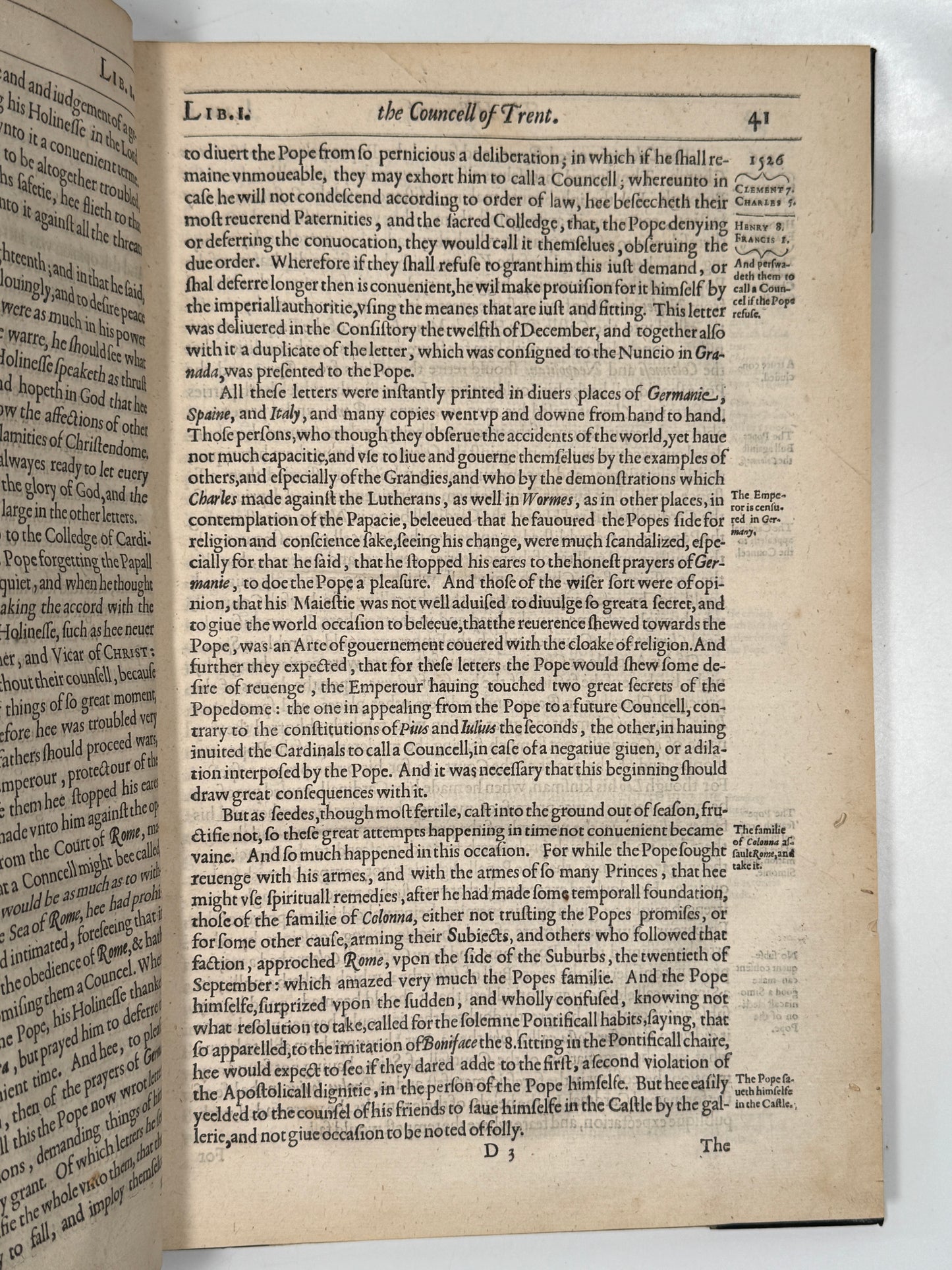 The Historie of the Councel of Trent 1620