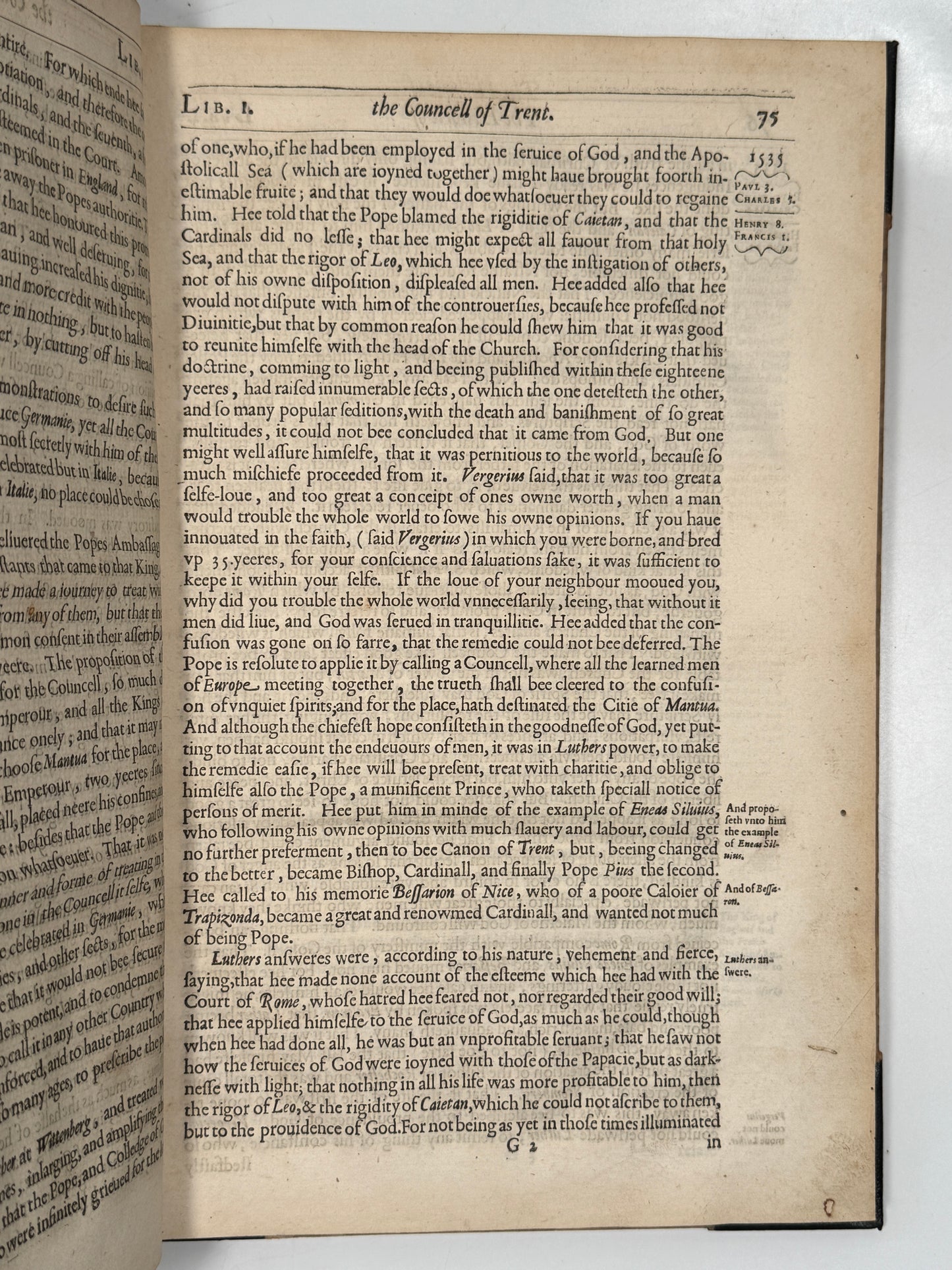 The Historie of the Councel of Trent 1620