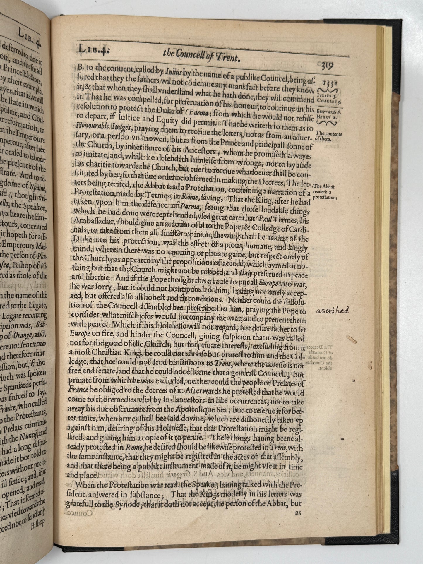 The Historie of the Councel of Trent 1620