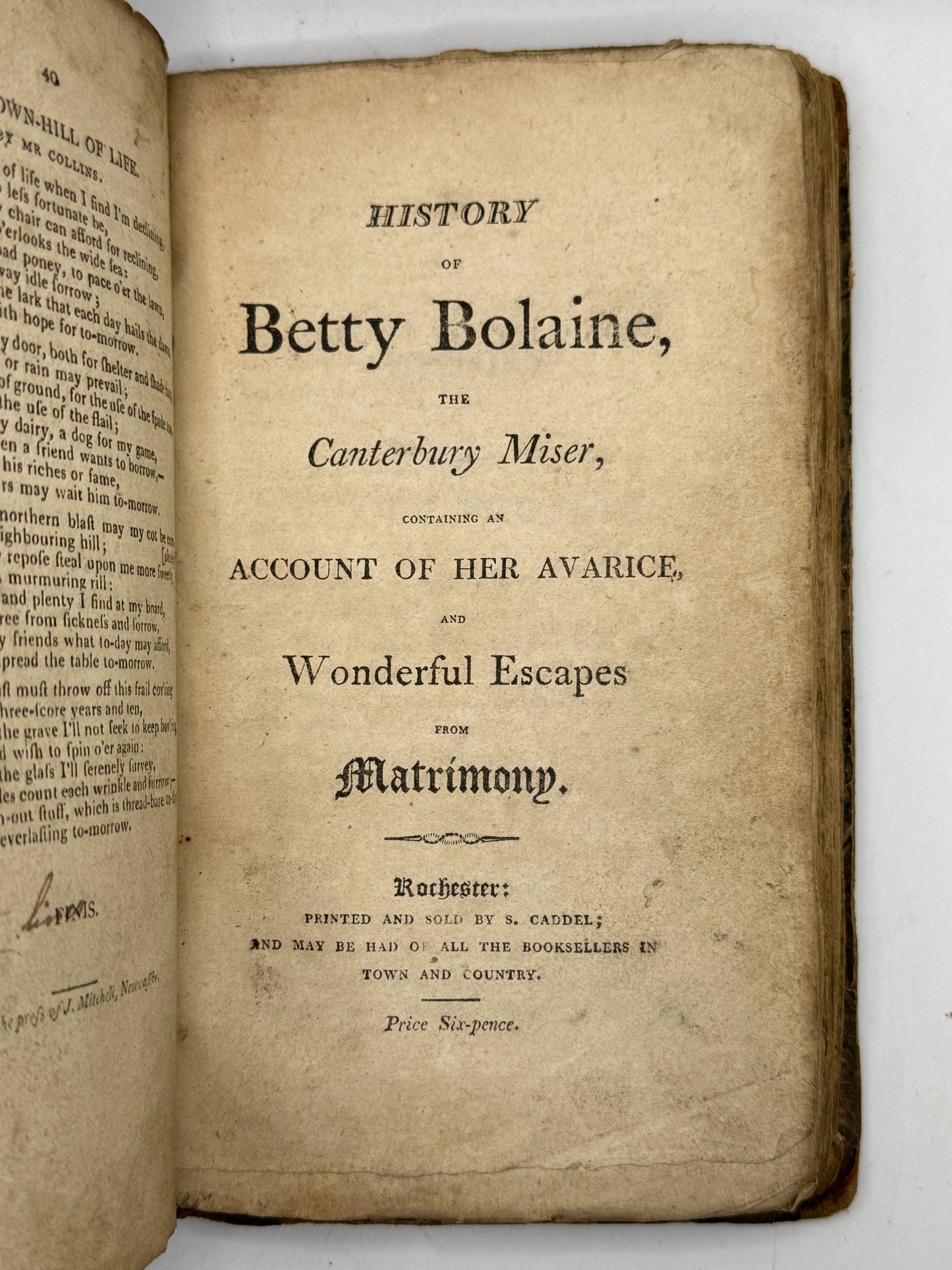 Chapbook Sammelband c.1800-1810: Robin Hood, Robinson Crusoe, etc