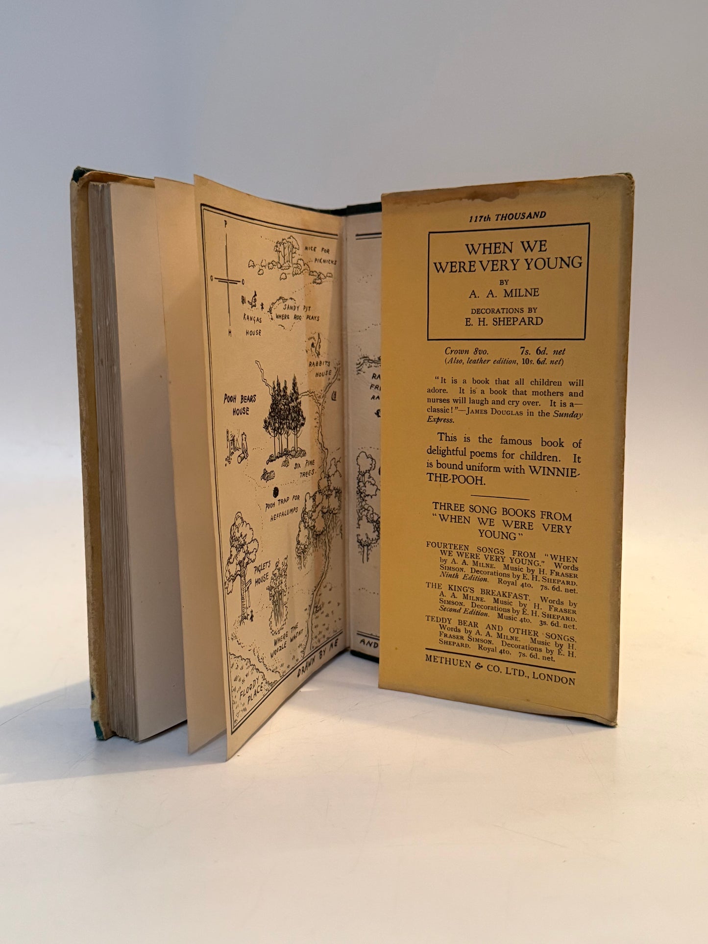 Winnie the Pooh by A.A Milne 1926 FIRST EDITION FIRST IMPRESSION in 1st State DJ
