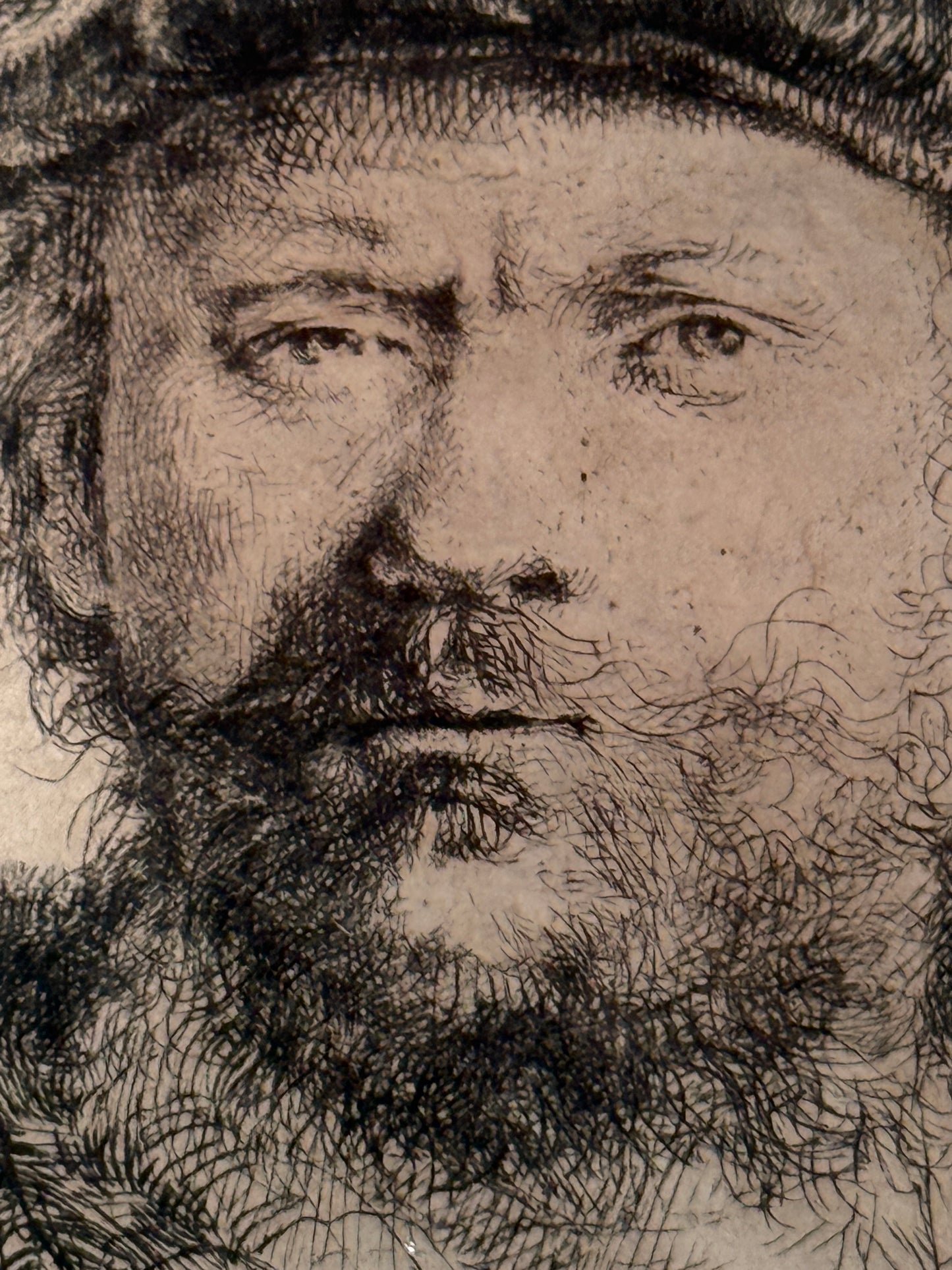 Self Portrait in a Velvet Cap with Plume c1638; REMBRANDT
