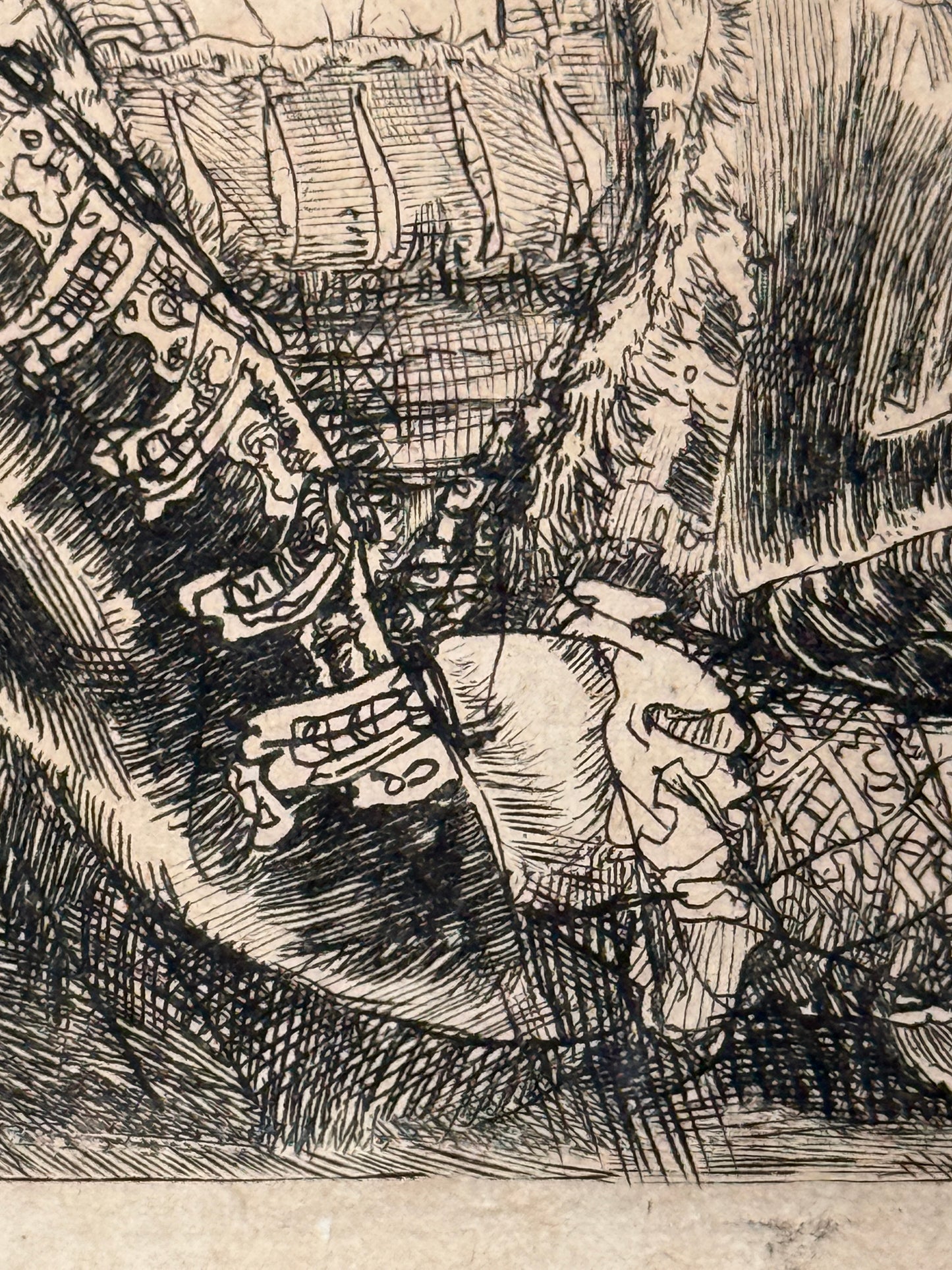 Self Portrait in a Velvet Cap with Plume c1638; REMBRANDT