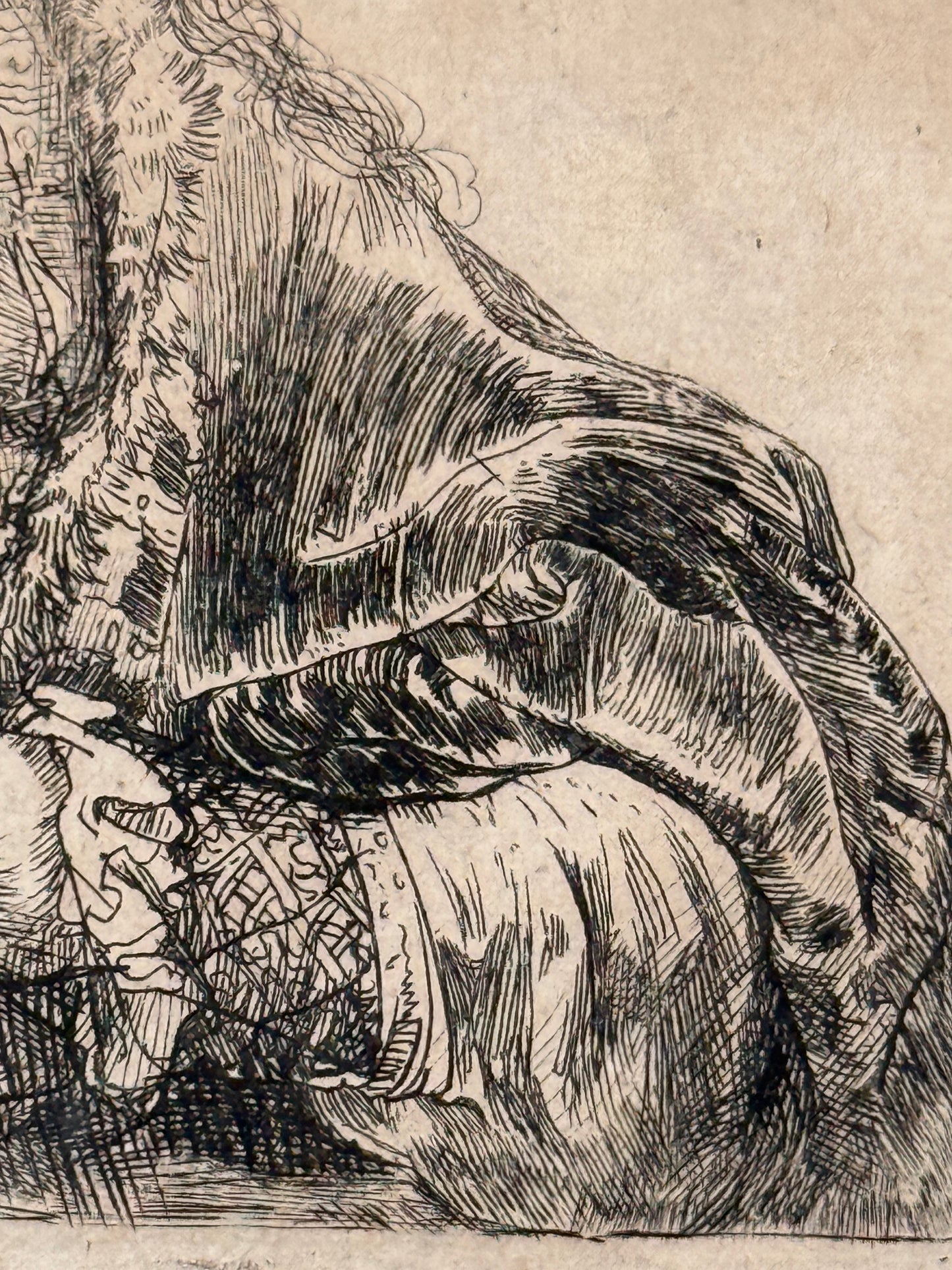 Self Portrait in a Velvet Cap with Plume c1638; REMBRANDT