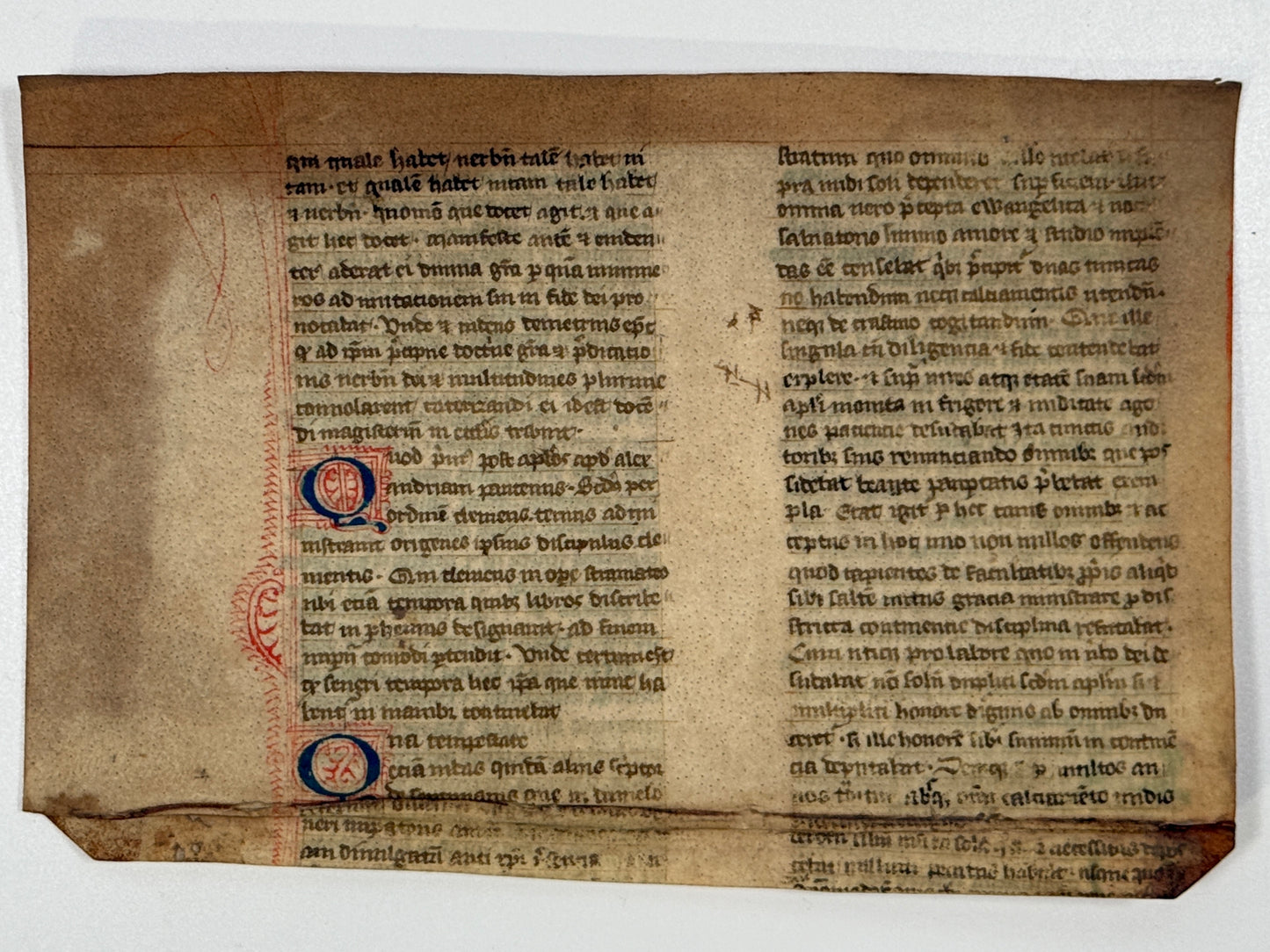 Clement of Alexandria, Origen, etc Manuscript circa 1250; Catechetical School