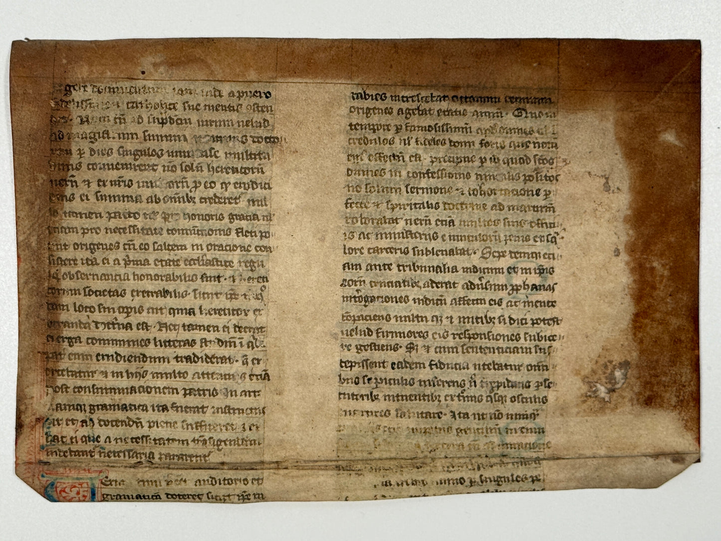 Clement of Alexandria, Origen, etc Manuscript circa 1250; Catechetical School