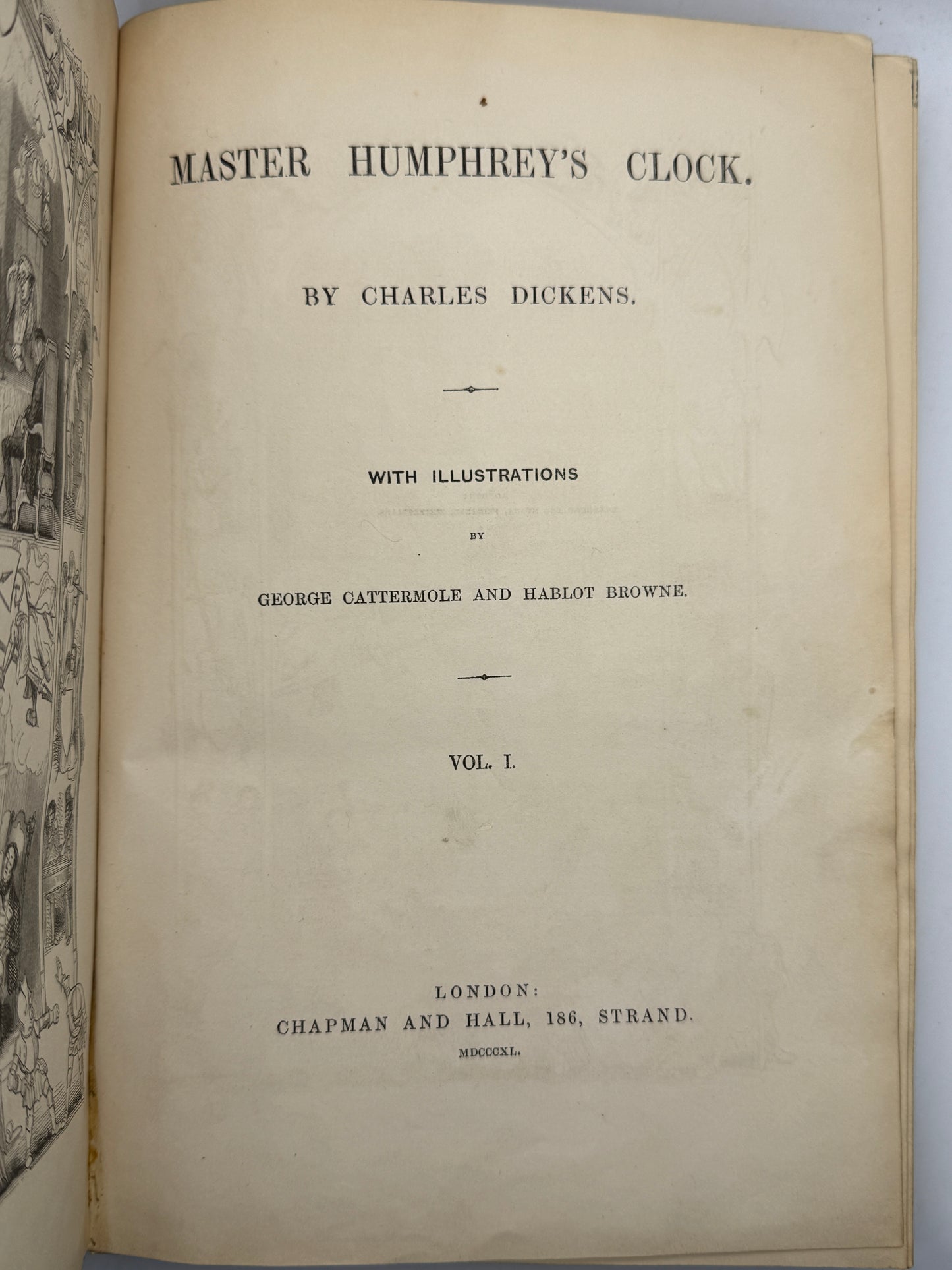 Master Humphrey's Clock by Charles Dickens 1840 in Bespoke Slipcase