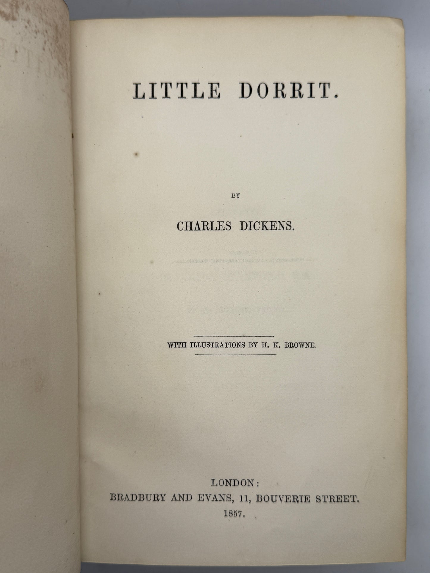 Little Dorrit by Charles Dickens 1857 First Edition First Impression