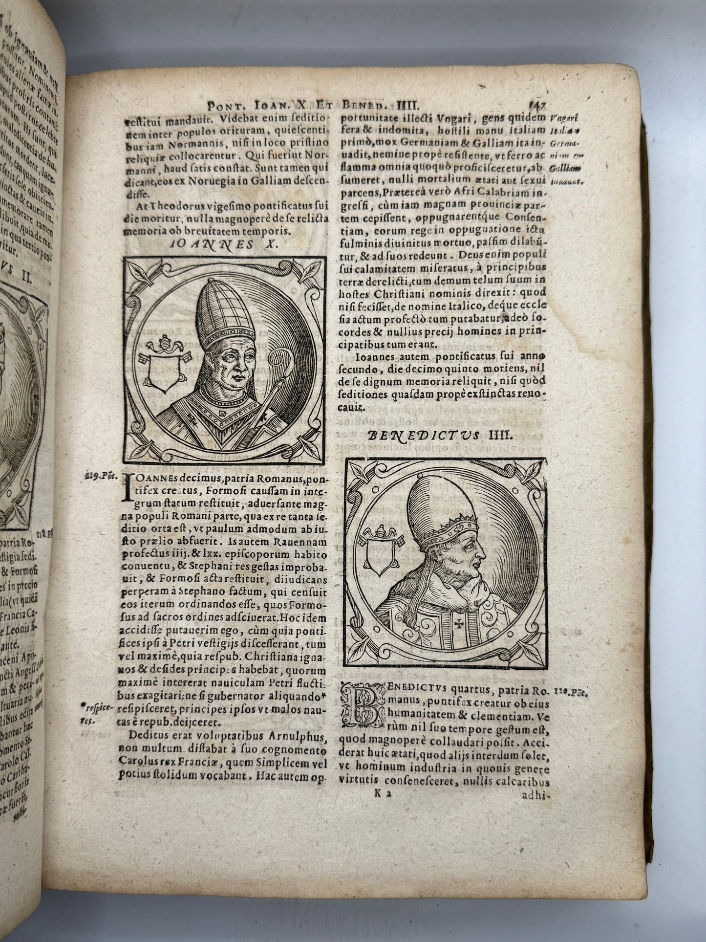 The History of the Popes by B. Platina 1600