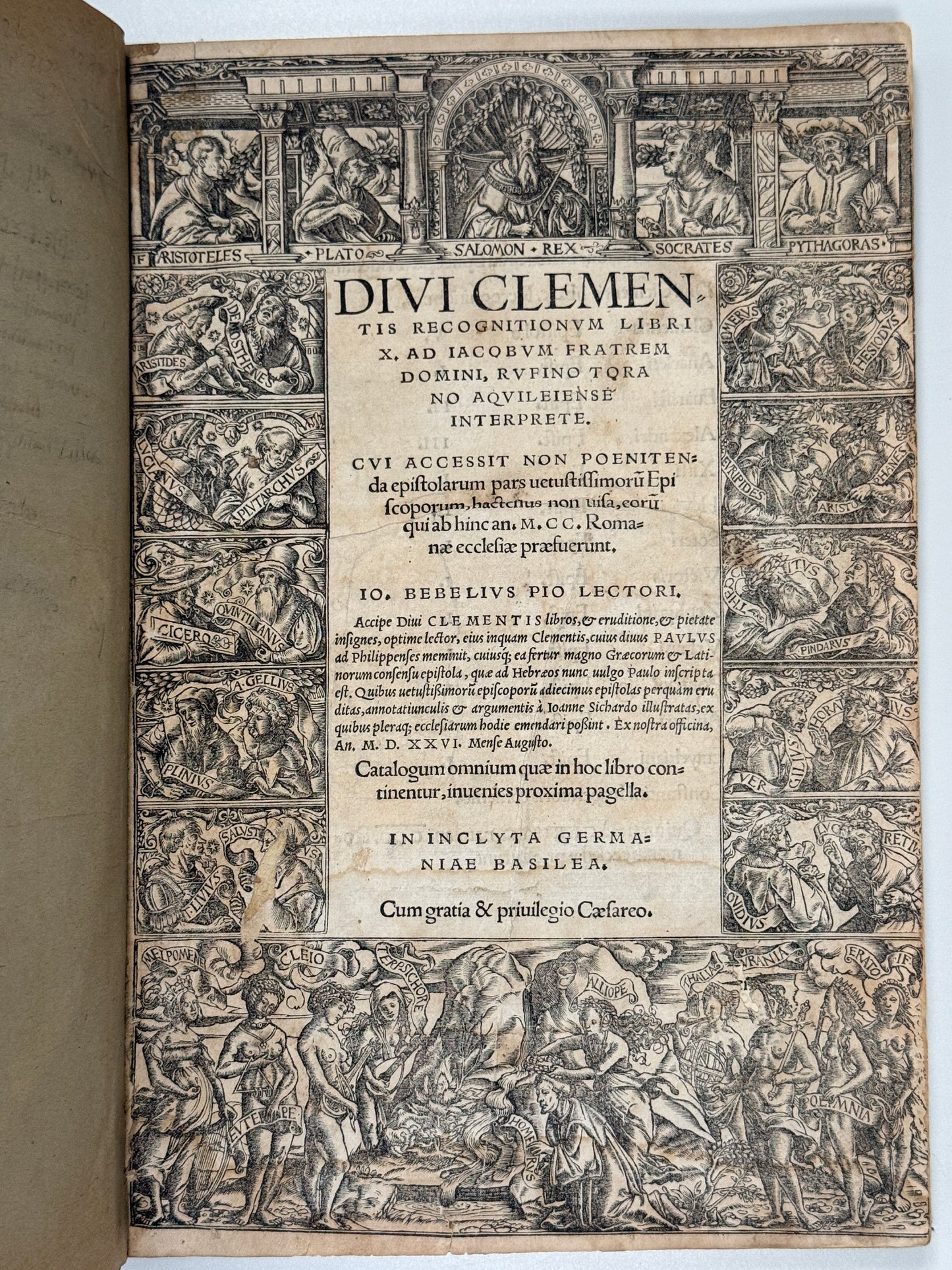 Epistles of Clement of Rome 1526 Post-Incunable