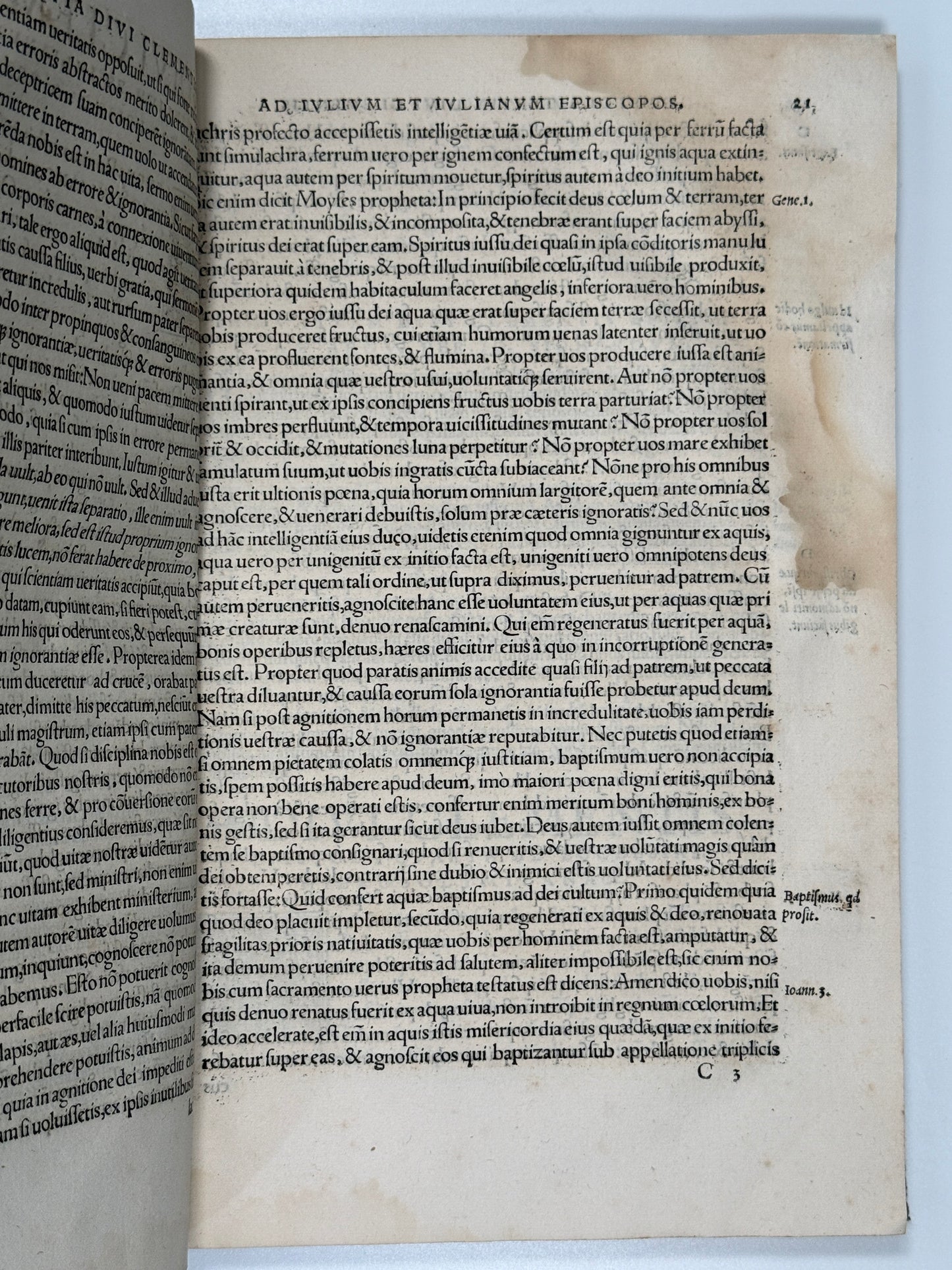 Epistles of Clement of Rome 1526 Post-Incunable