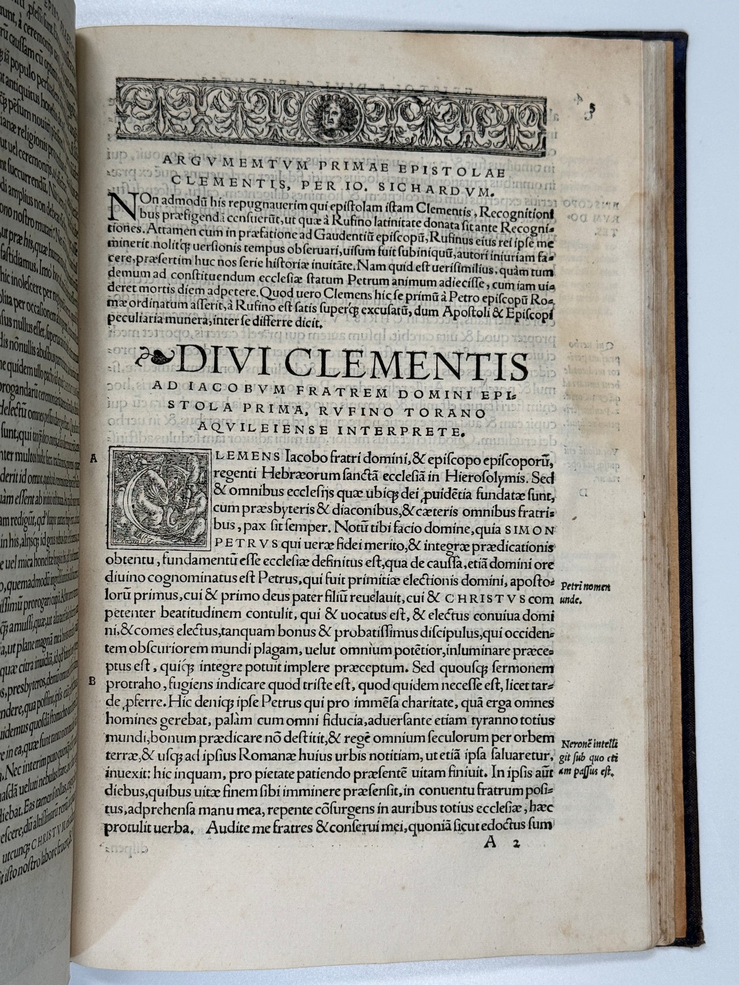 Epistles of Clement of Rome 1526 Post-Incunable