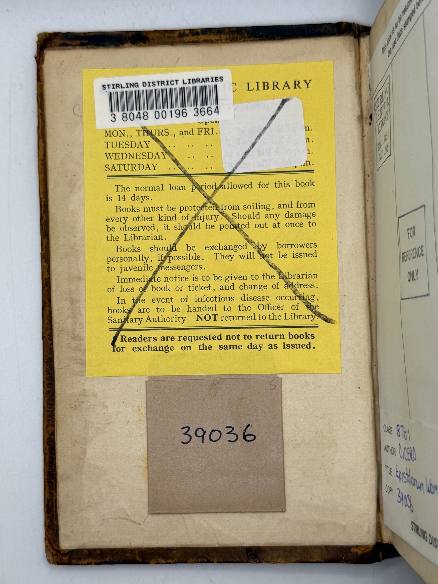 Cicero's Letters 1677 Elzevir Edition