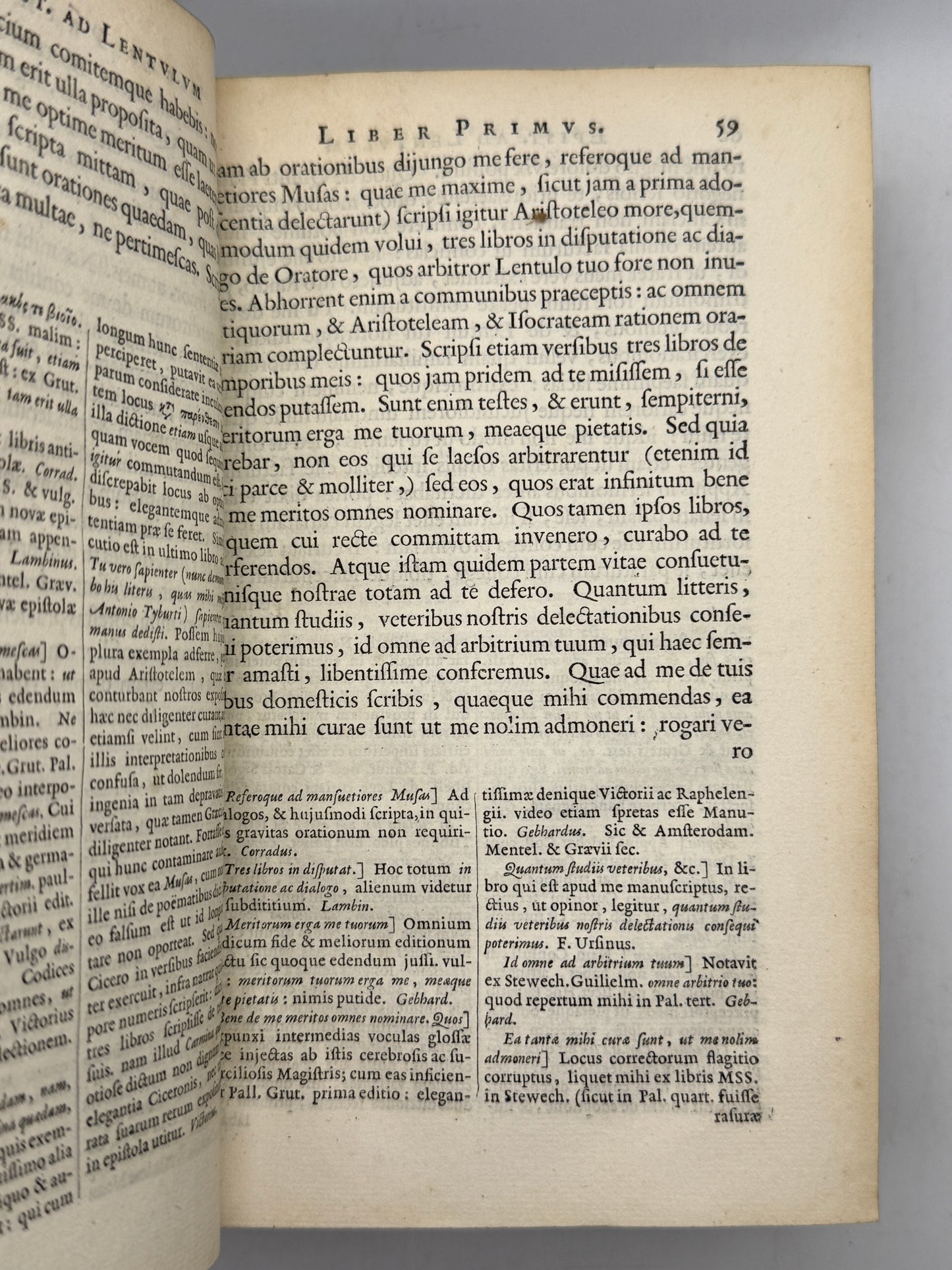 Cicero's Letters 1677 Elzevir Edition