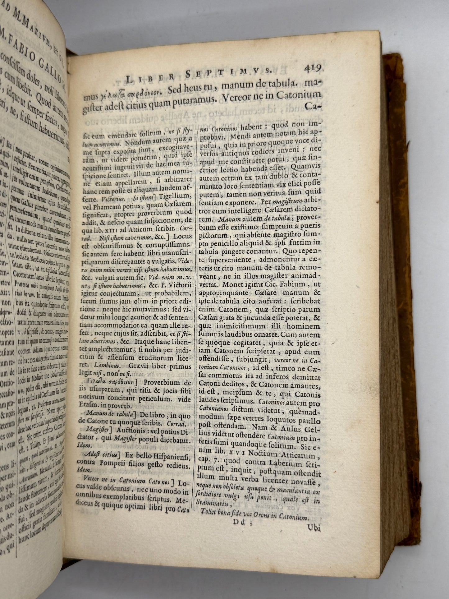 Cicero's Letters 1677 Elzevir Edition