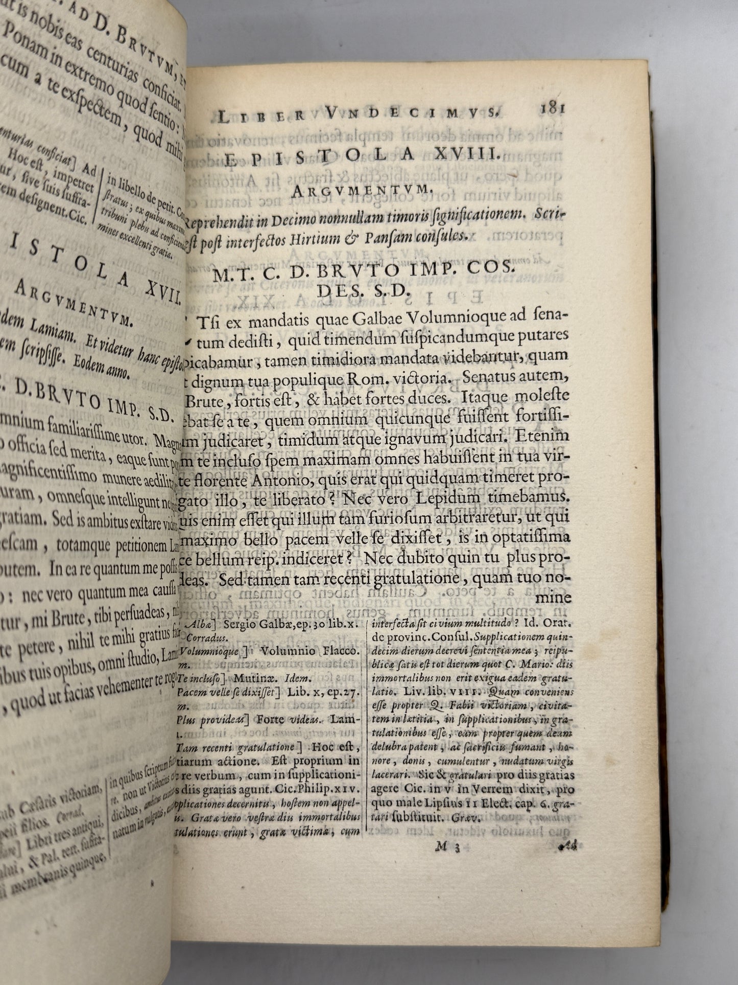Cicero's Letters 1677 Elzevir Edition