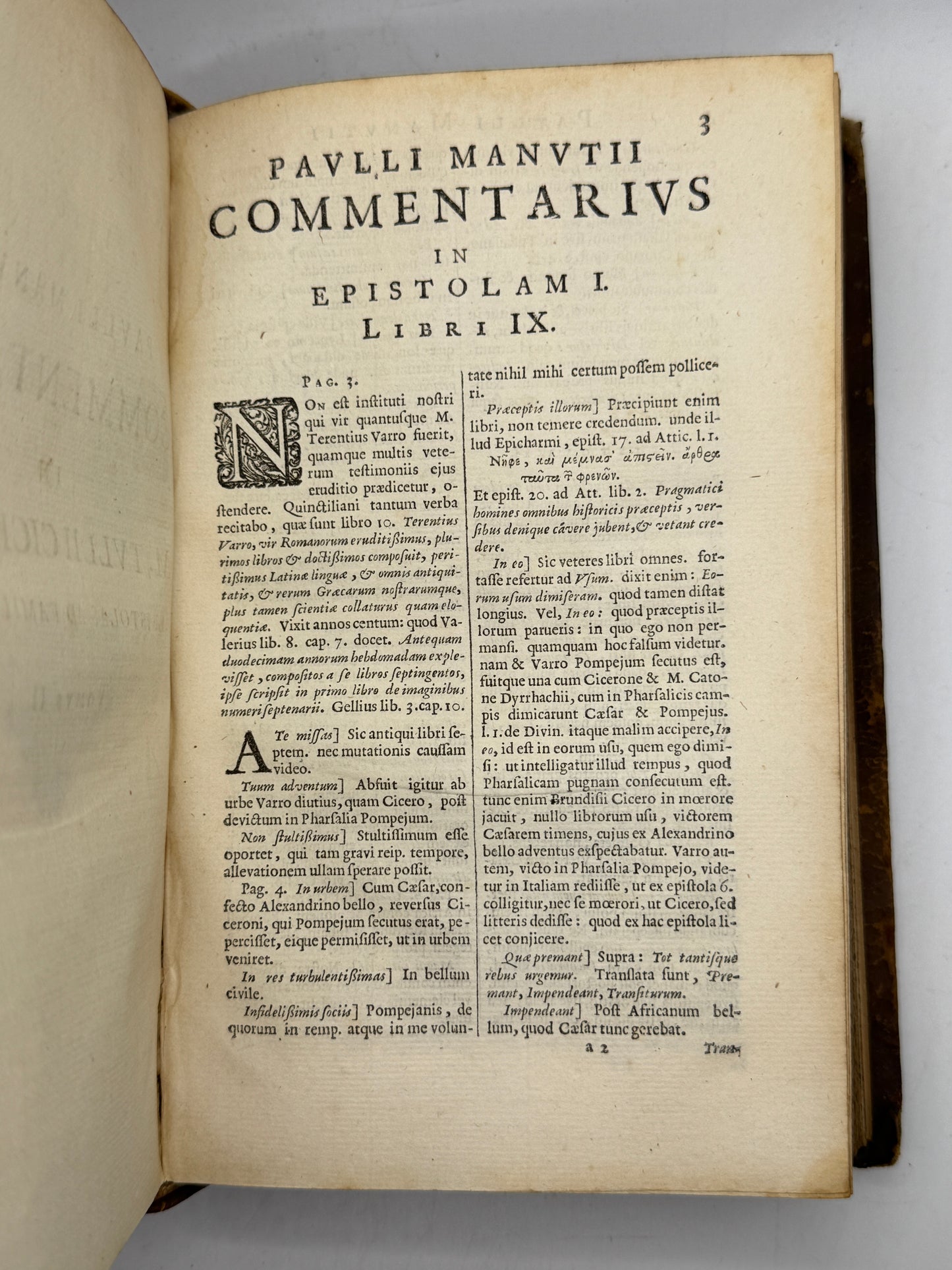 Cicero's Letters 1677 Elzevir Edition