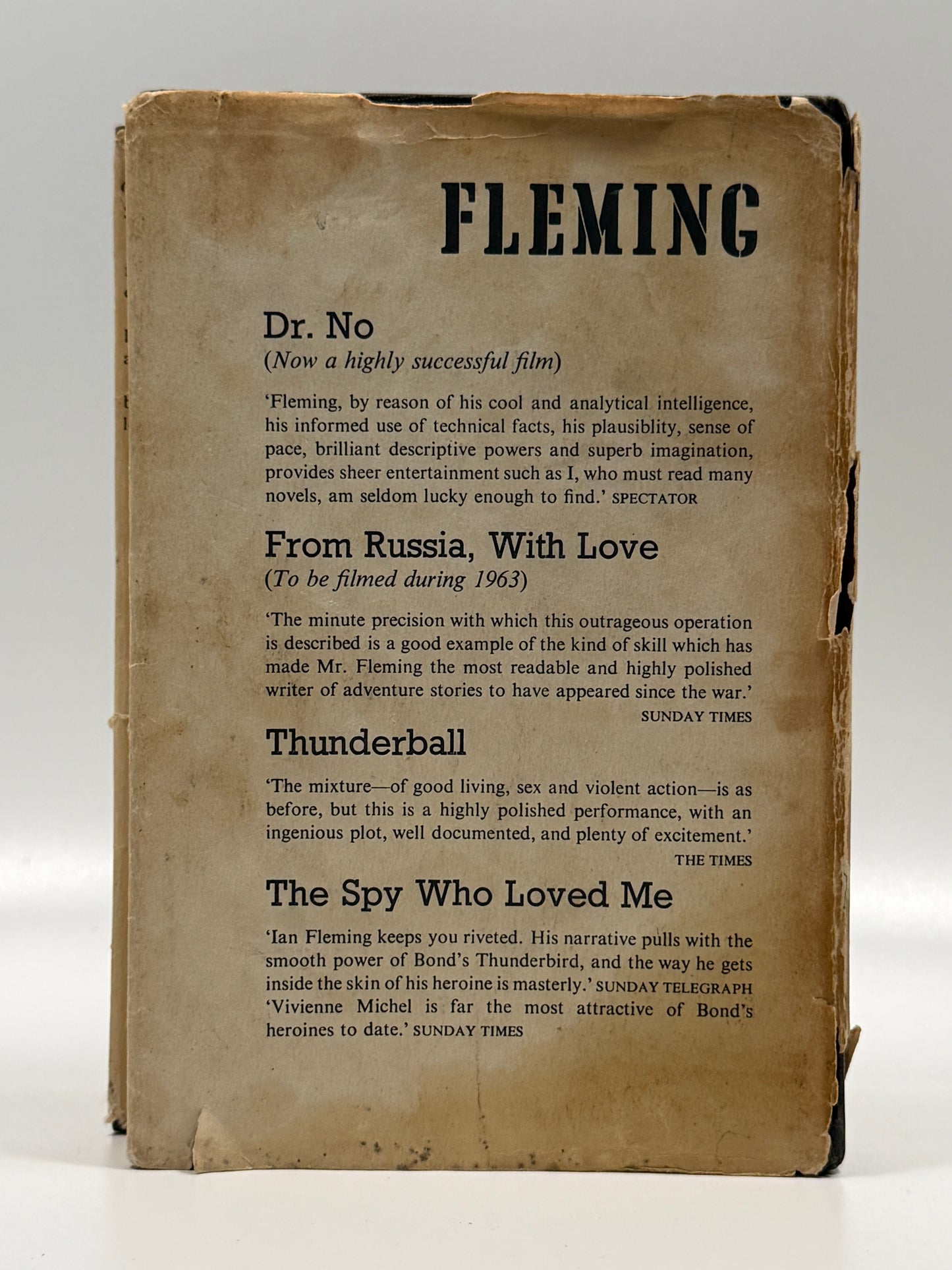 On Her Majesty's Secret Service by Ian Fleming 1963 First Edition with Dust Jacket