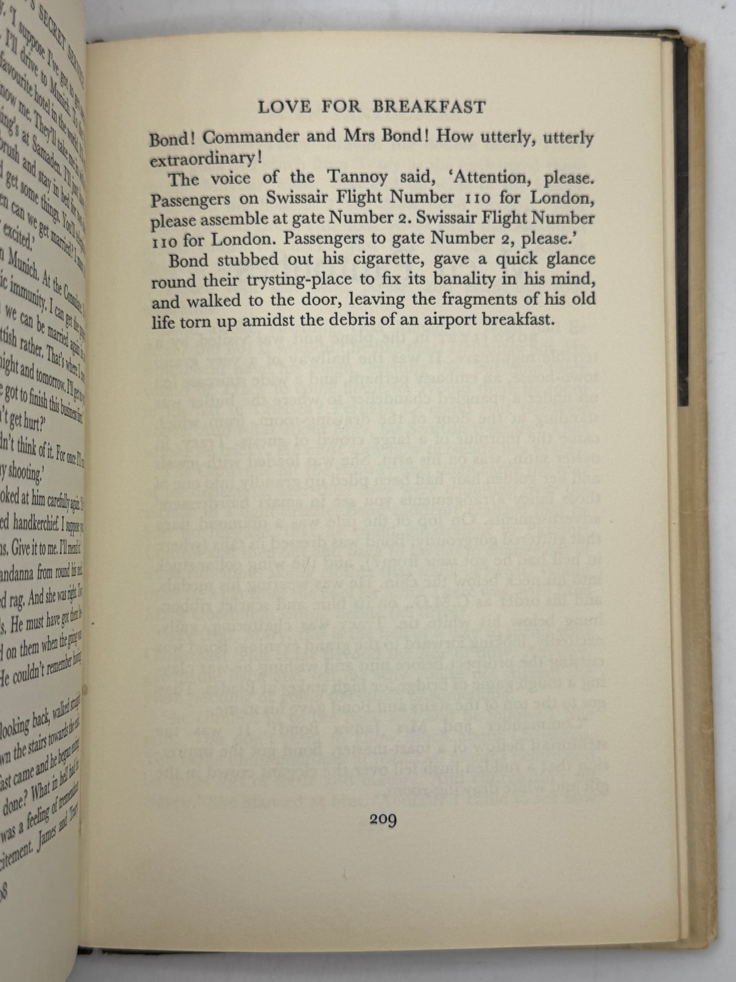 On Her Majesty's Secret Service by Ian Fleming 1963 First Edition with Dust Jacket