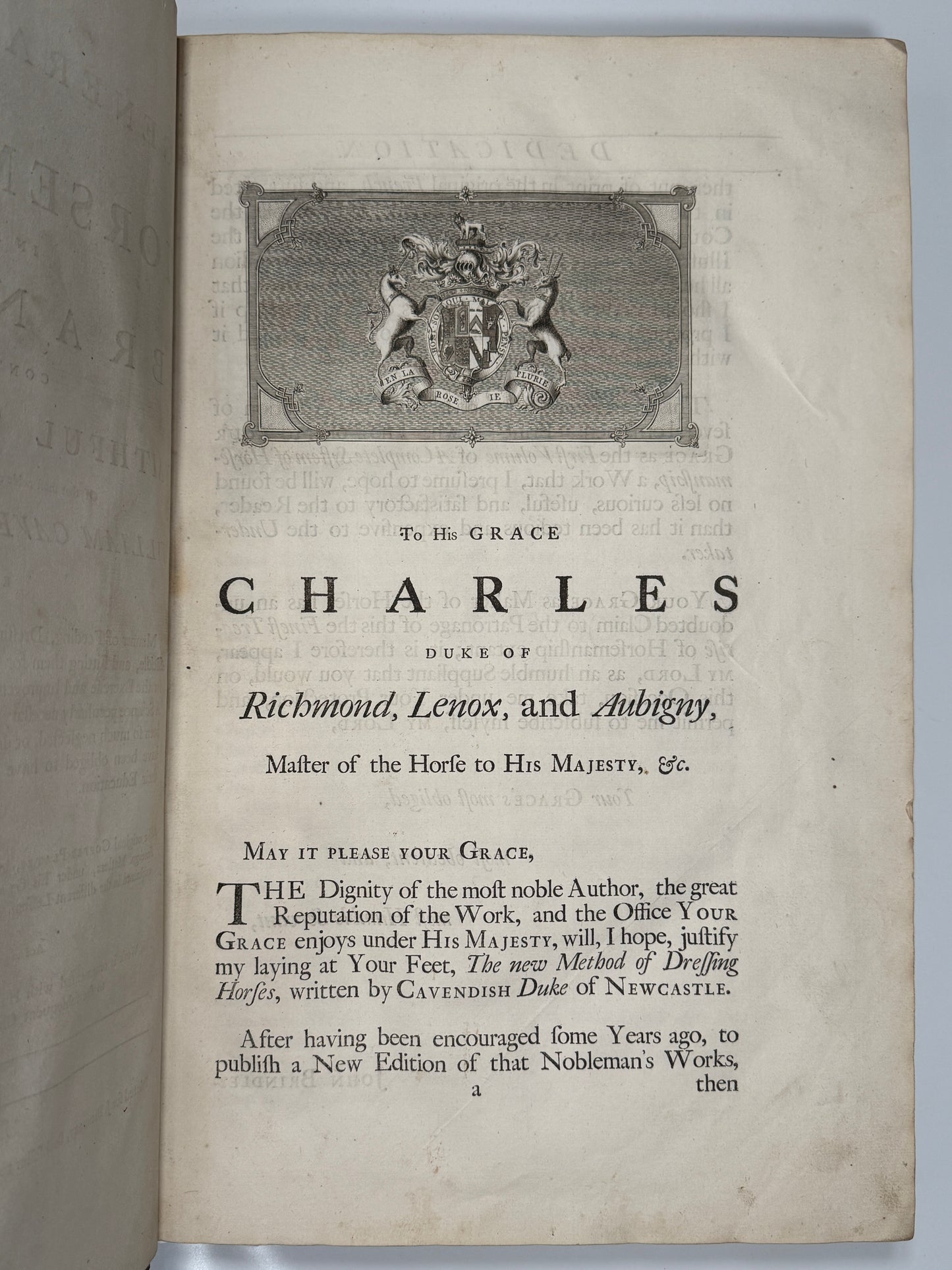 A General System of Horsemanship by William Cavendish 1743 First English Edition