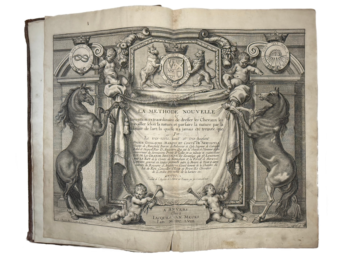 A General System of Horsemanship by William Cavendish 1743 First English Edition