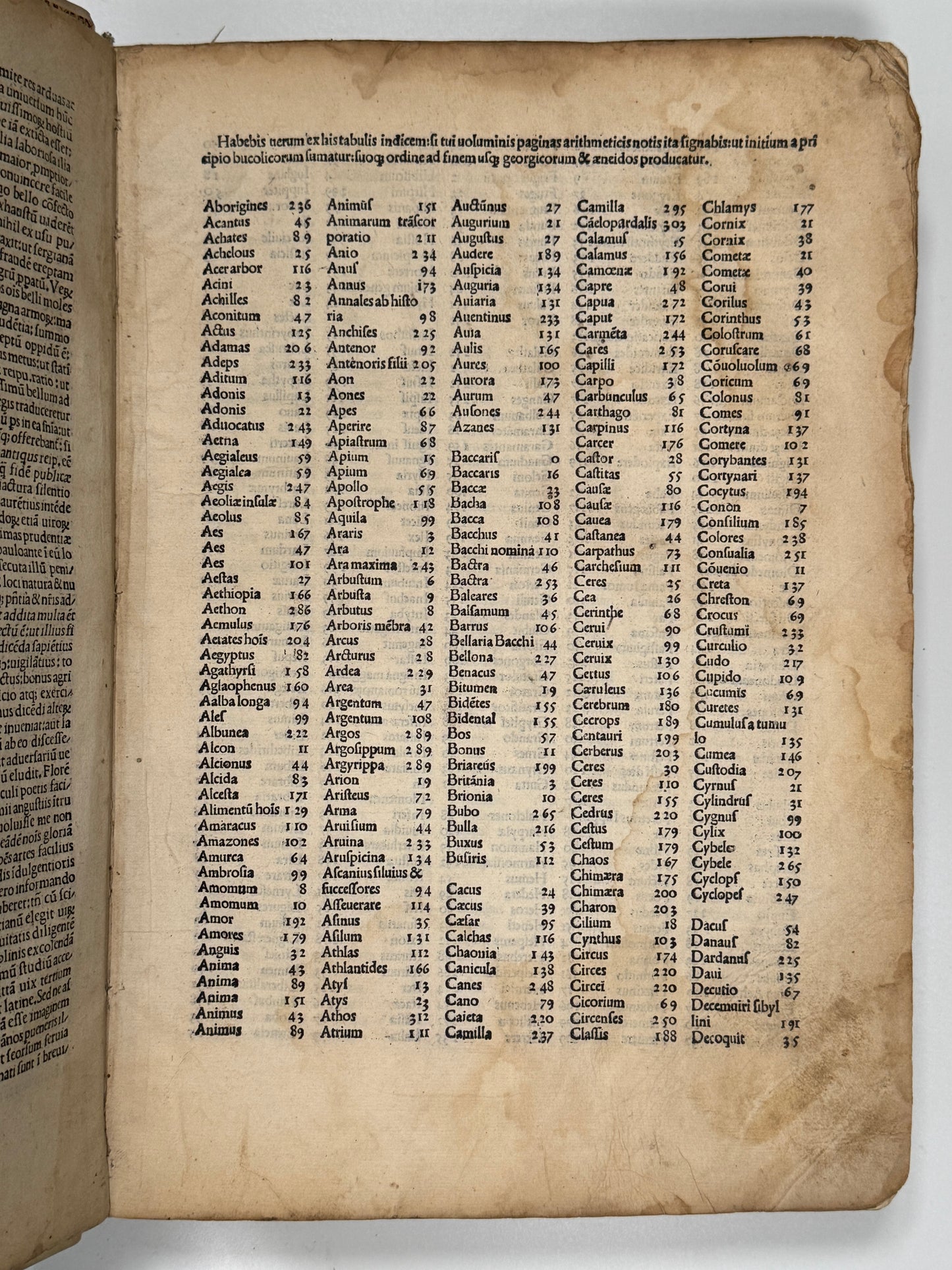 The Works of Virgil 1489 Incunable; Cristoforo Landino's Commentary; Aeneid