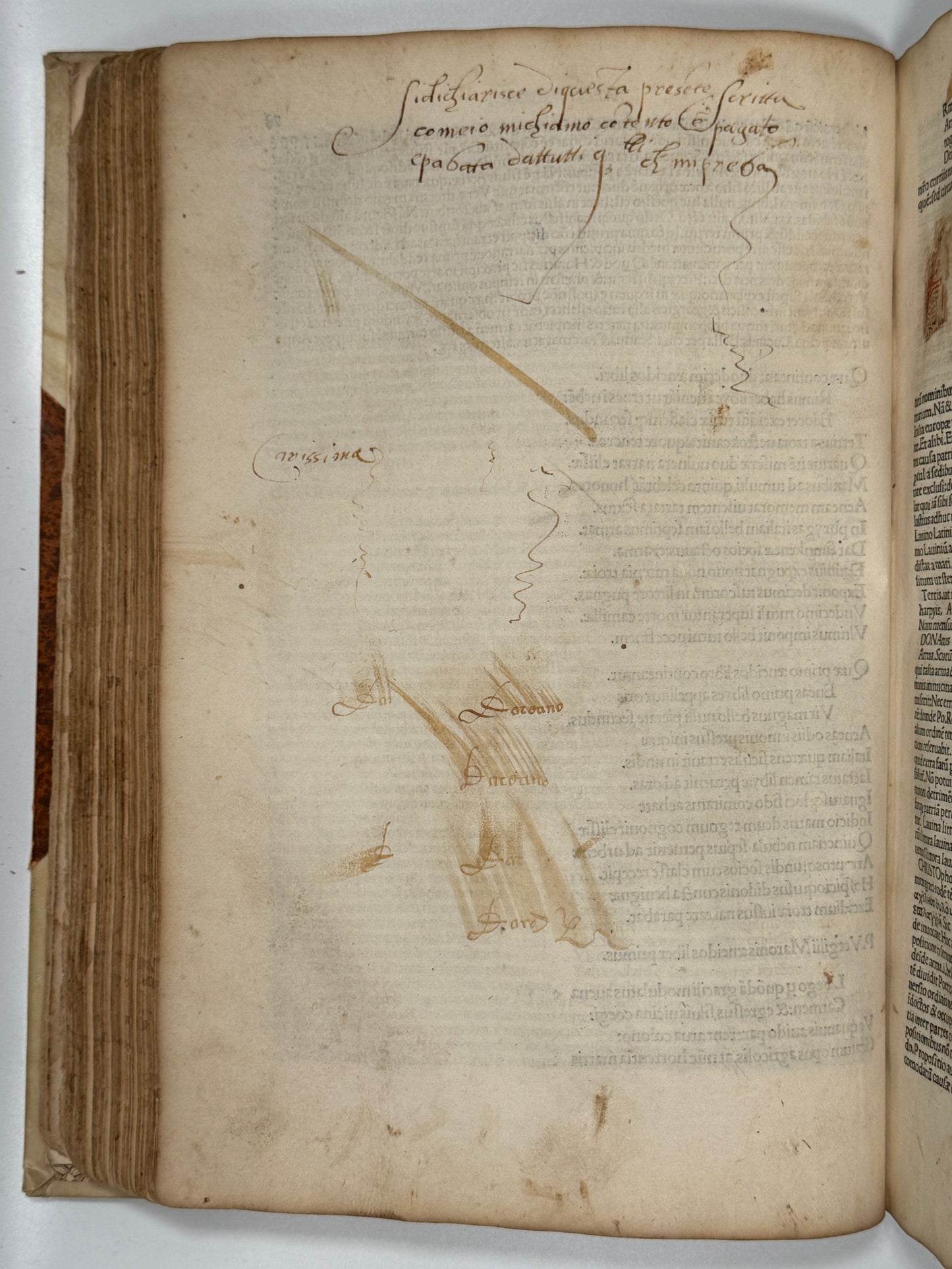 The Works of Virgil 1489 Incunable; Cristoforo Landino's Commentary; Aeneid