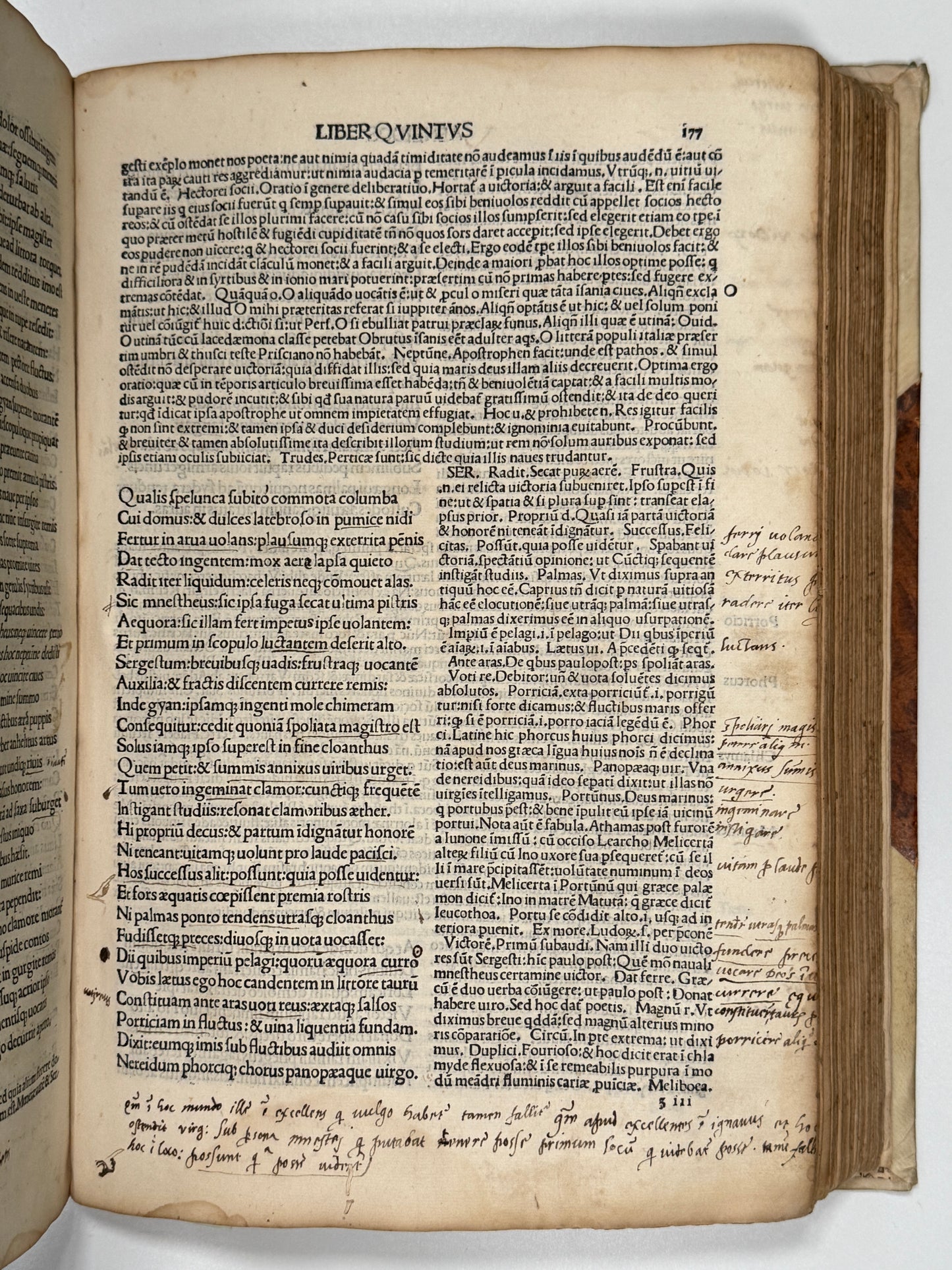 The Works of Virgil 1489 Incunable; Cristoforo Landino's Commentary; Aeneid