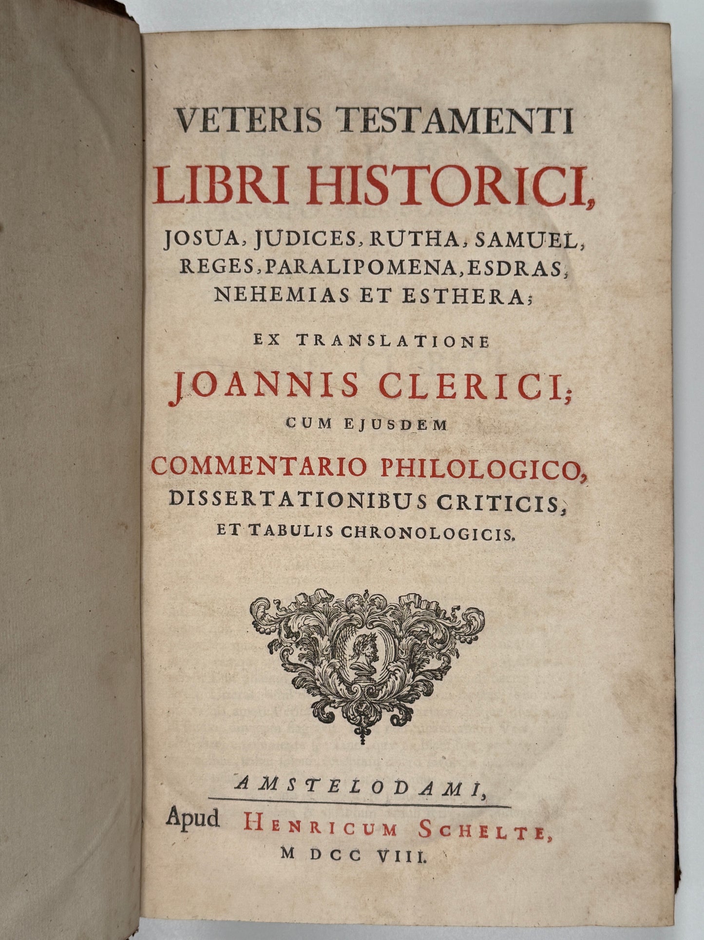 Jean le Clerc's Old Testament 1708-1731