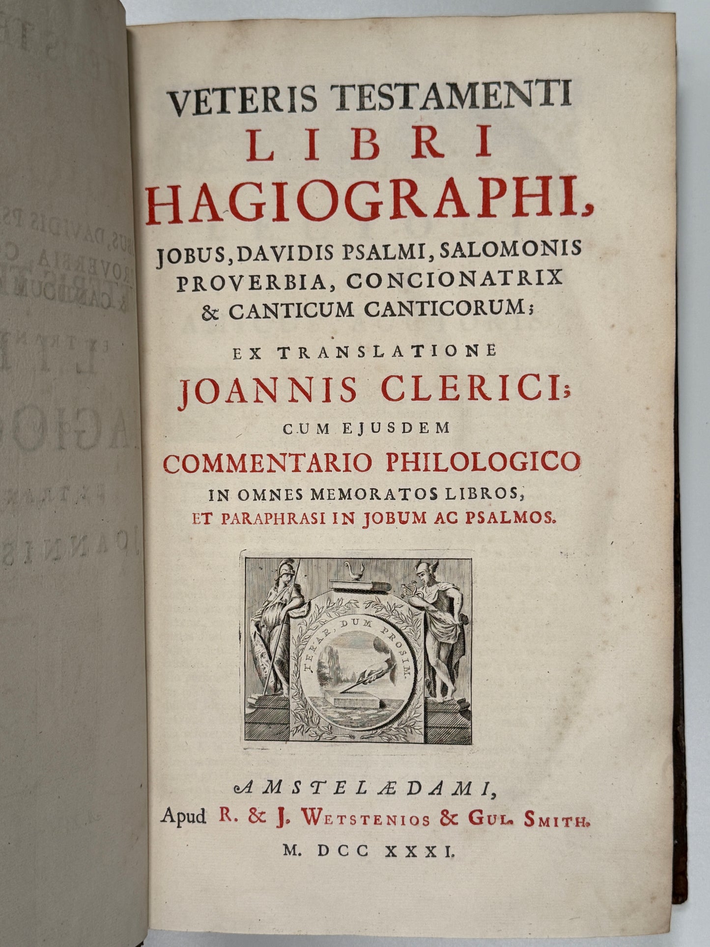 Jean le Clerc's Old Testament 1708-1731