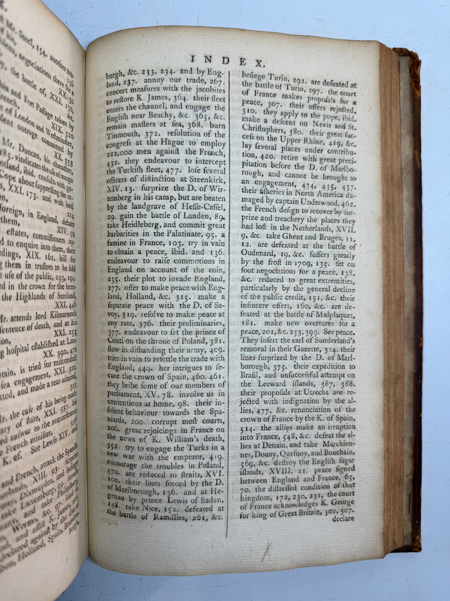Rapin's History of England 1757 in Contemporary Bindings, 21 Volumes, Tindal Edition