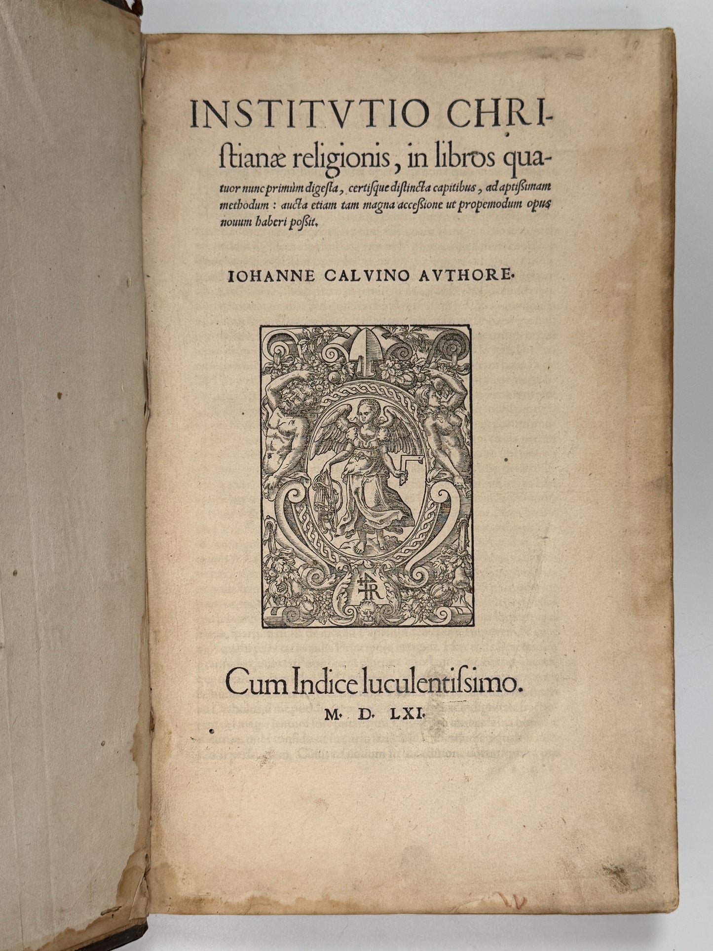 The Institution of the Christian Religion by John Calvin 1561